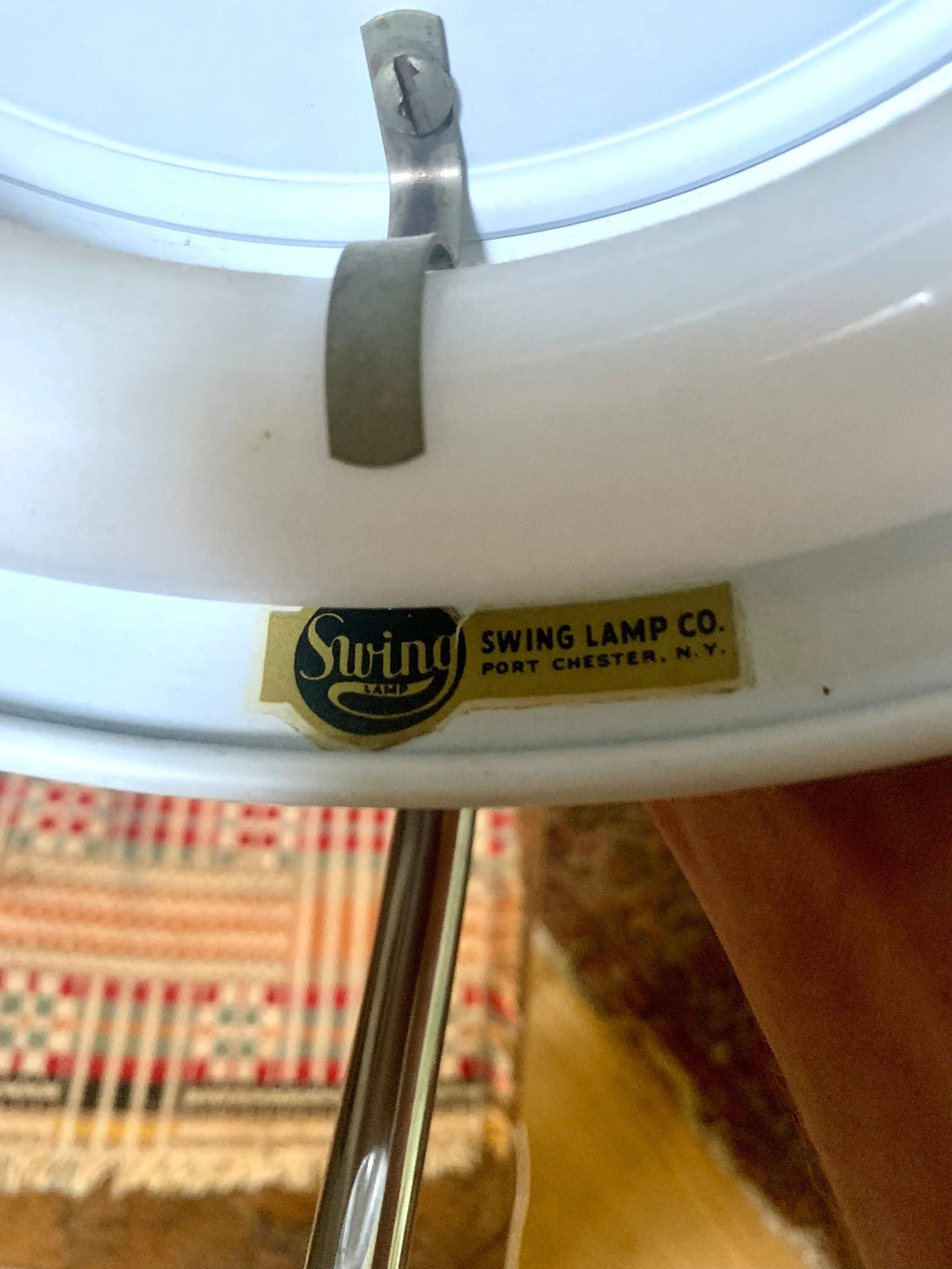 Vtg Swing Lamp Company Task Lamp | Dual Bulb Desk Lamp | Adjustable Desk Lamp | Fluorescent Task Lamp | Swing Arm Lamp | Atomic Lamp
