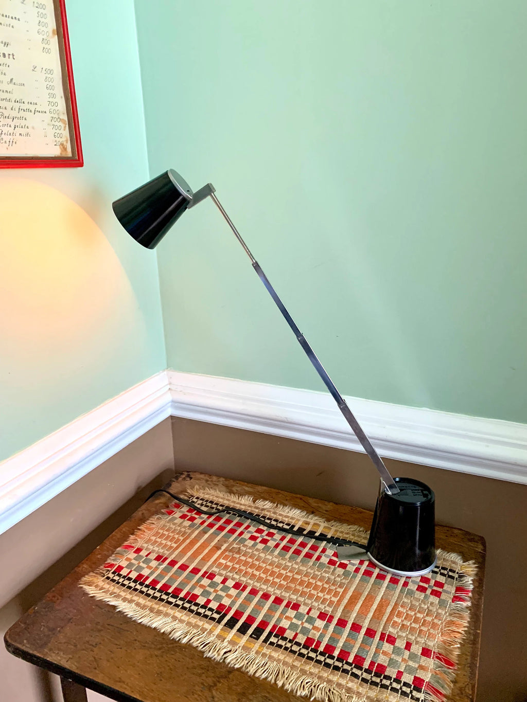 Vtg Folding Lampette Lamp | Lampette Model E6 Lamp | Small High Intensity Articulating Lamp | Minimalist Lamp | High/low Lamp | MCM Lamp