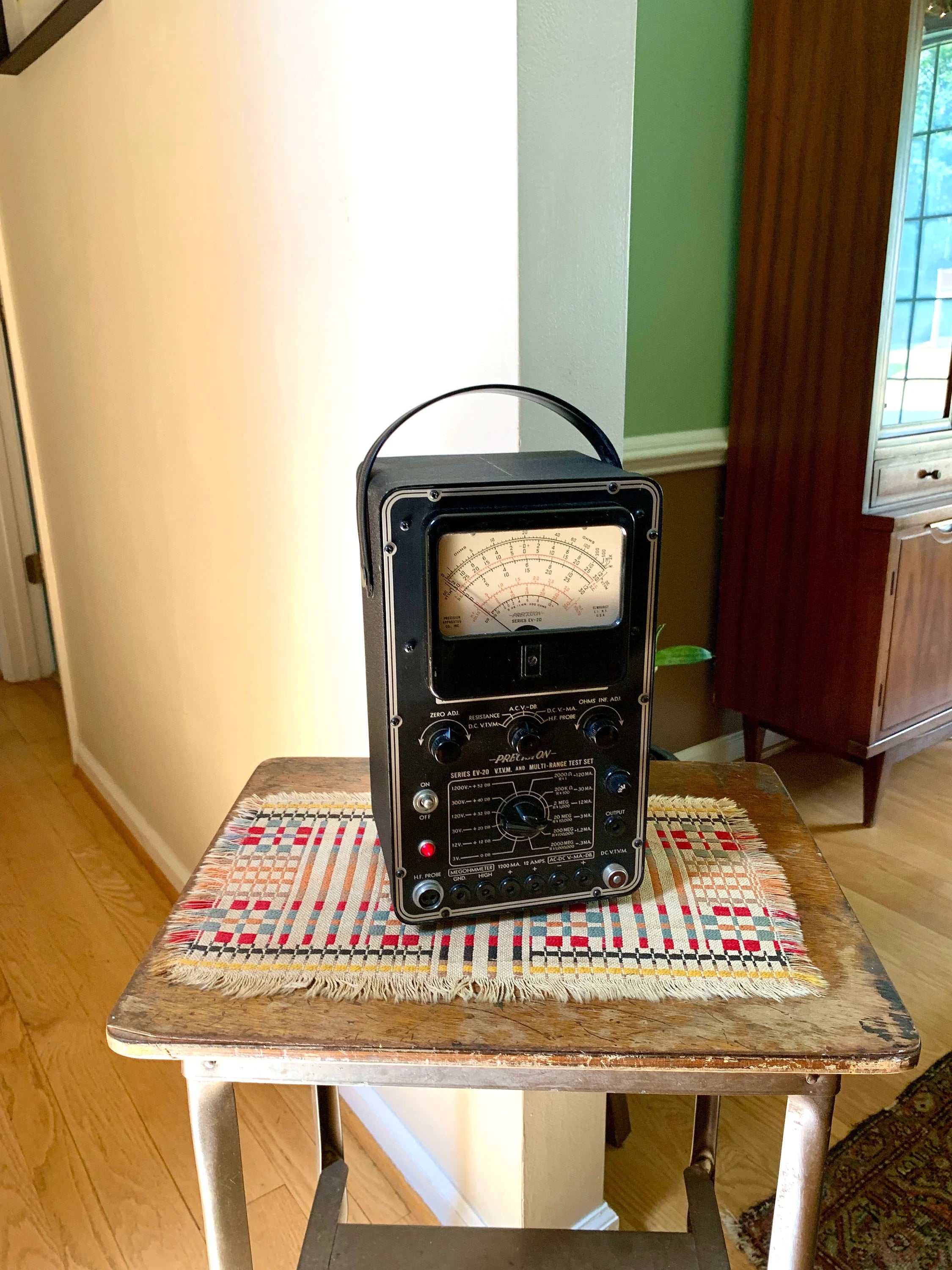 Vintage Precision Apparatus EV-20 Vacuum Tube Voltmeter | Precision EV-20 Tube Voltmeter | Precision Tube Tester | Vintage Electrical Equip