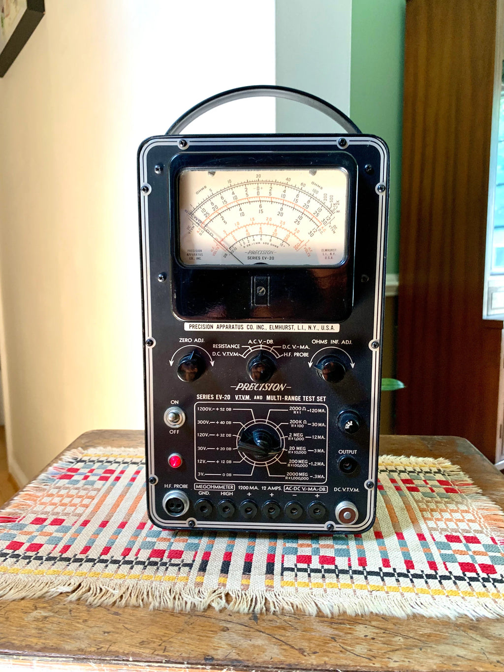 Vintage Precision Apparatus EV-20 Vacuum Tube Voltmeter | Precision EV-20 Tube Voltmeter | Precision Tube Tester | Vintage Electrical Equip