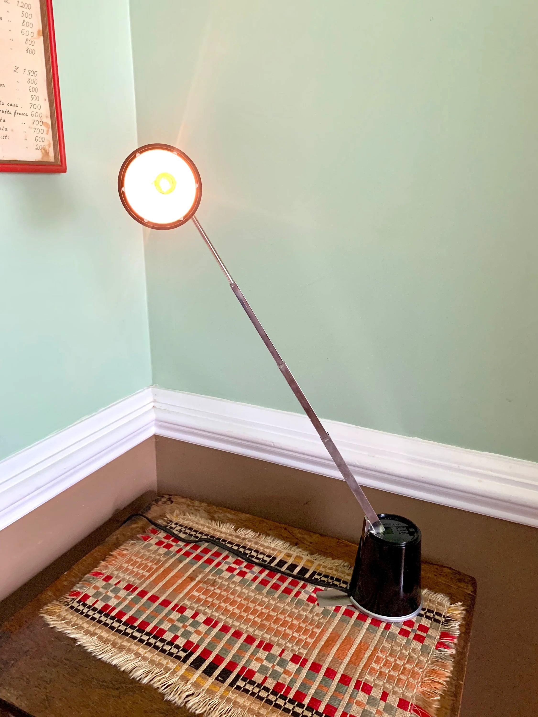Vtg Folding Lampette Lamp | Lampette Model E6 Lamp | Small High Intensity Articulating Lamp | Minimalist Lamp | High/low Lamp | MCM Lamp
