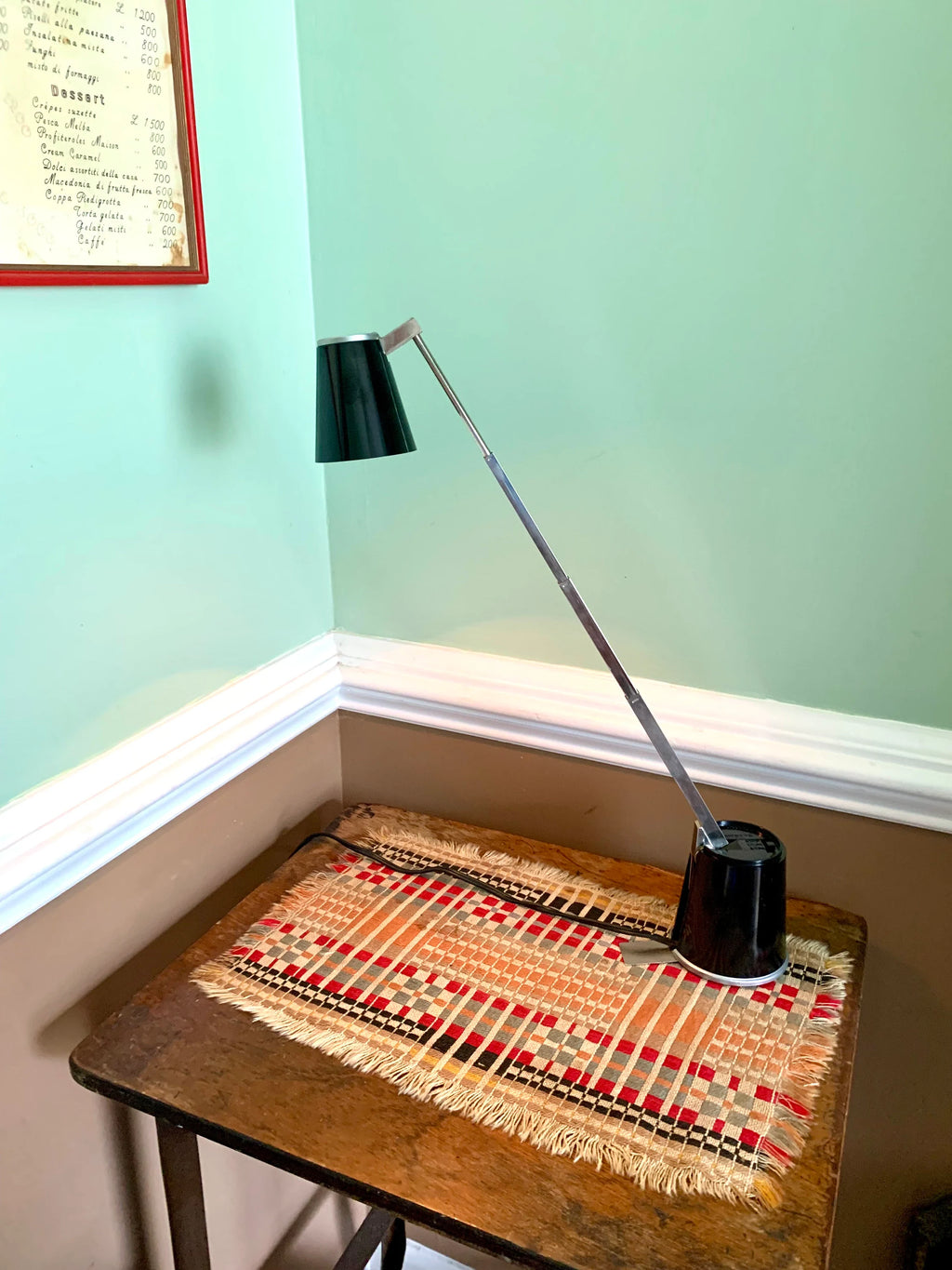 Vtg Folding Lampette Lamp | Lampette Model E6 Lamp | Small High Intensity Articulating Lamp | Minimalist Lamp | High/low Lamp | MCM Lamp