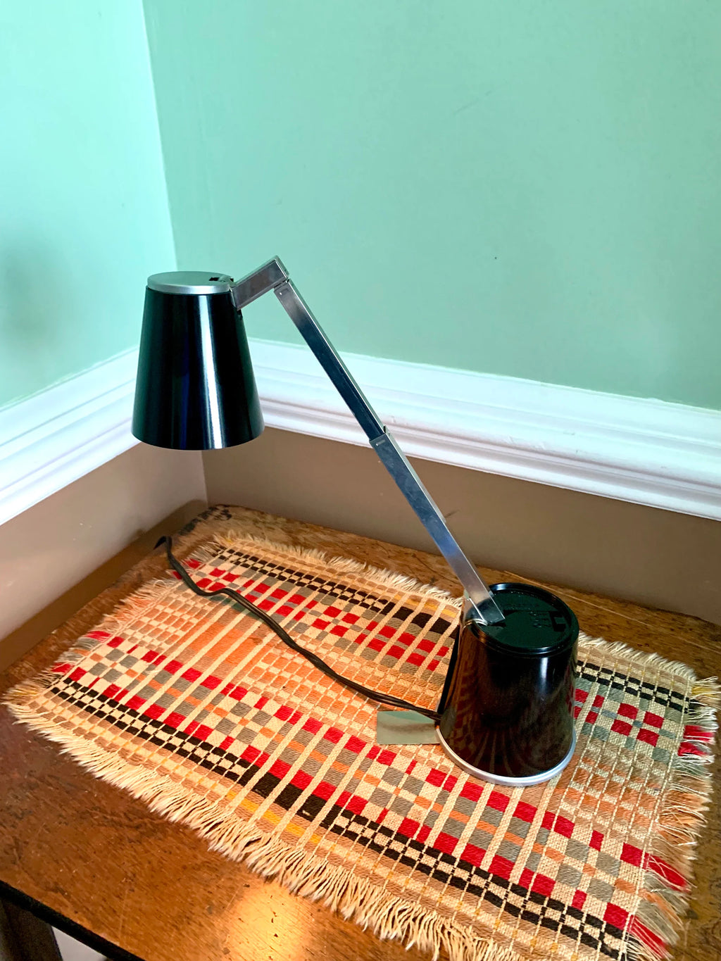 Vtg Folding Lampette Lamp | Lampette Model E6 Lamp | Small High Intensity Articulating Lamp | Minimalist Lamp | High/low Lamp | MCM Lamp