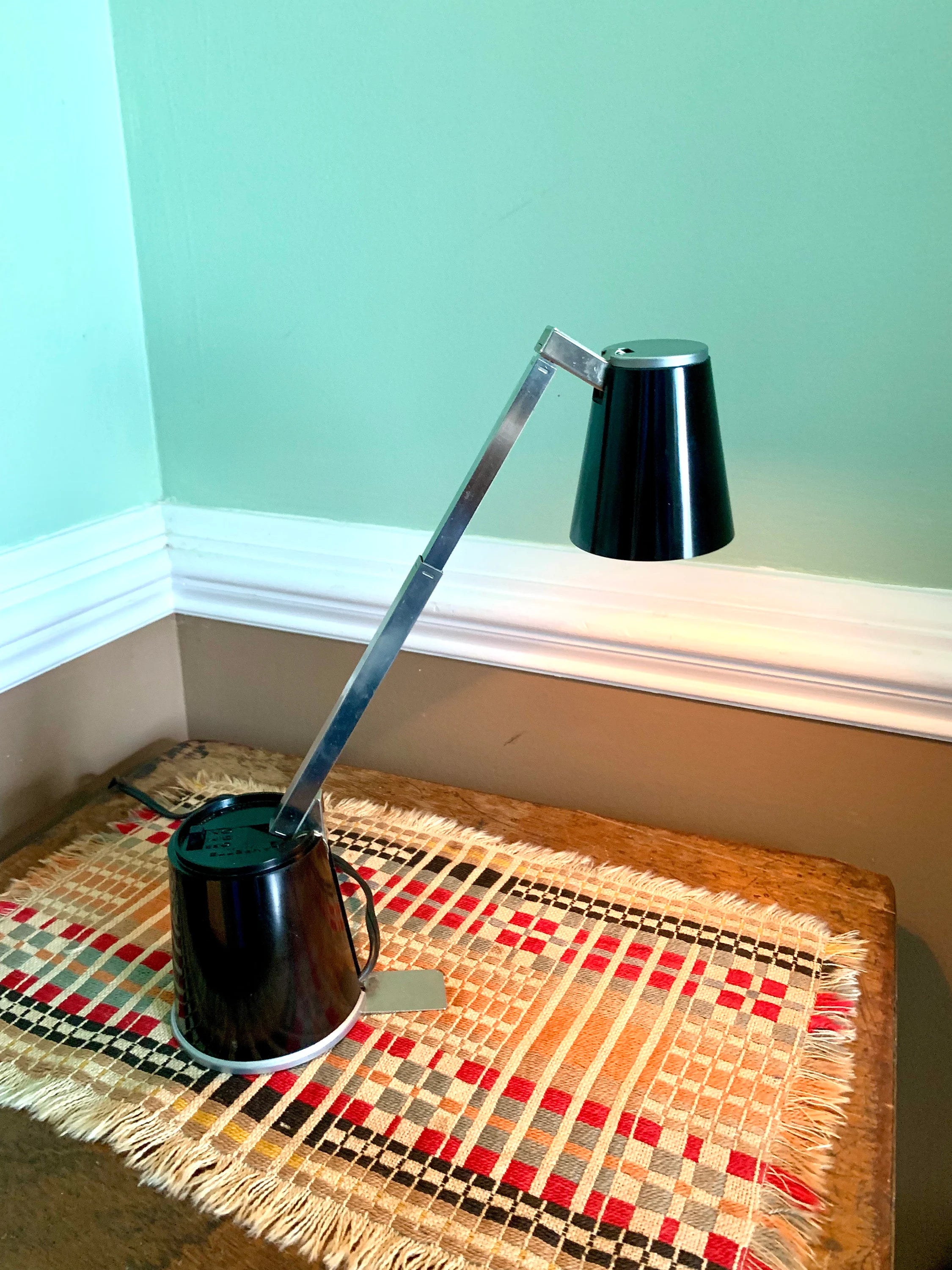 Vtg Folding Lampette Lamp | Lampette Model E6 Lamp | Small High Intensity Articulating Lamp | Minimalist Lamp | High/low Lamp | MCM Lamp