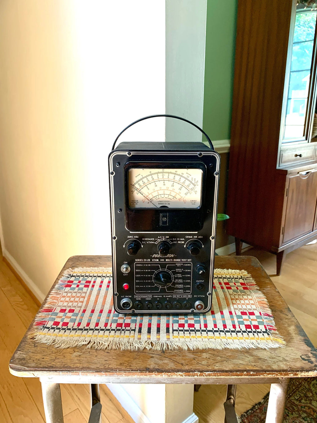 Vintage Precision Apparatus EV-20 Vacuum Tube Voltmeter | Precision EV-20 Tube Voltmeter | Precision Tube Tester | Vintage Electrical Equip