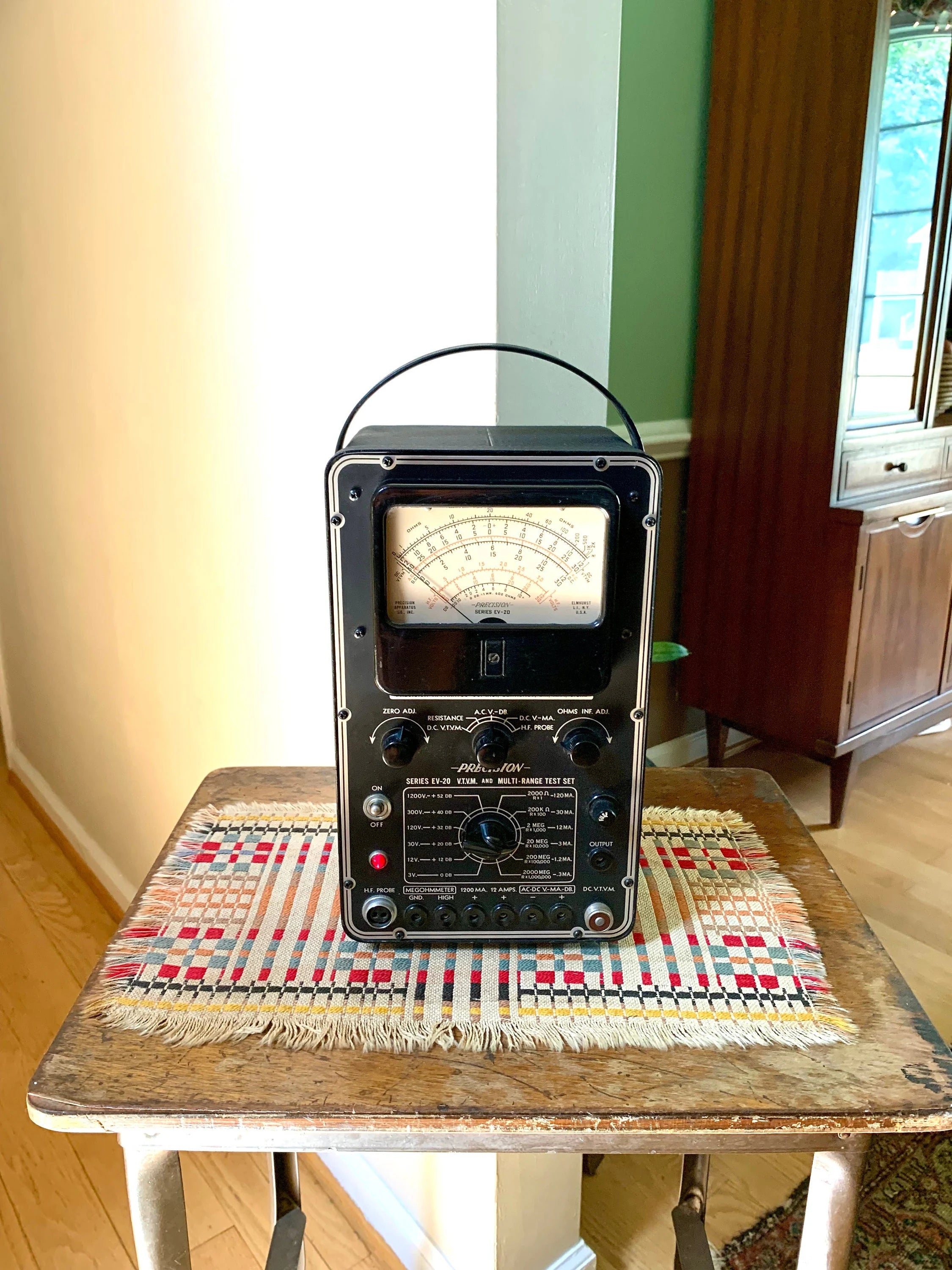 Vintage Precision Apparatus EV-20 Vacuum Tube Voltmeter | Precision EV-20 Tube Voltmeter | Precision Tube Tester | Vintage Electrical Equip