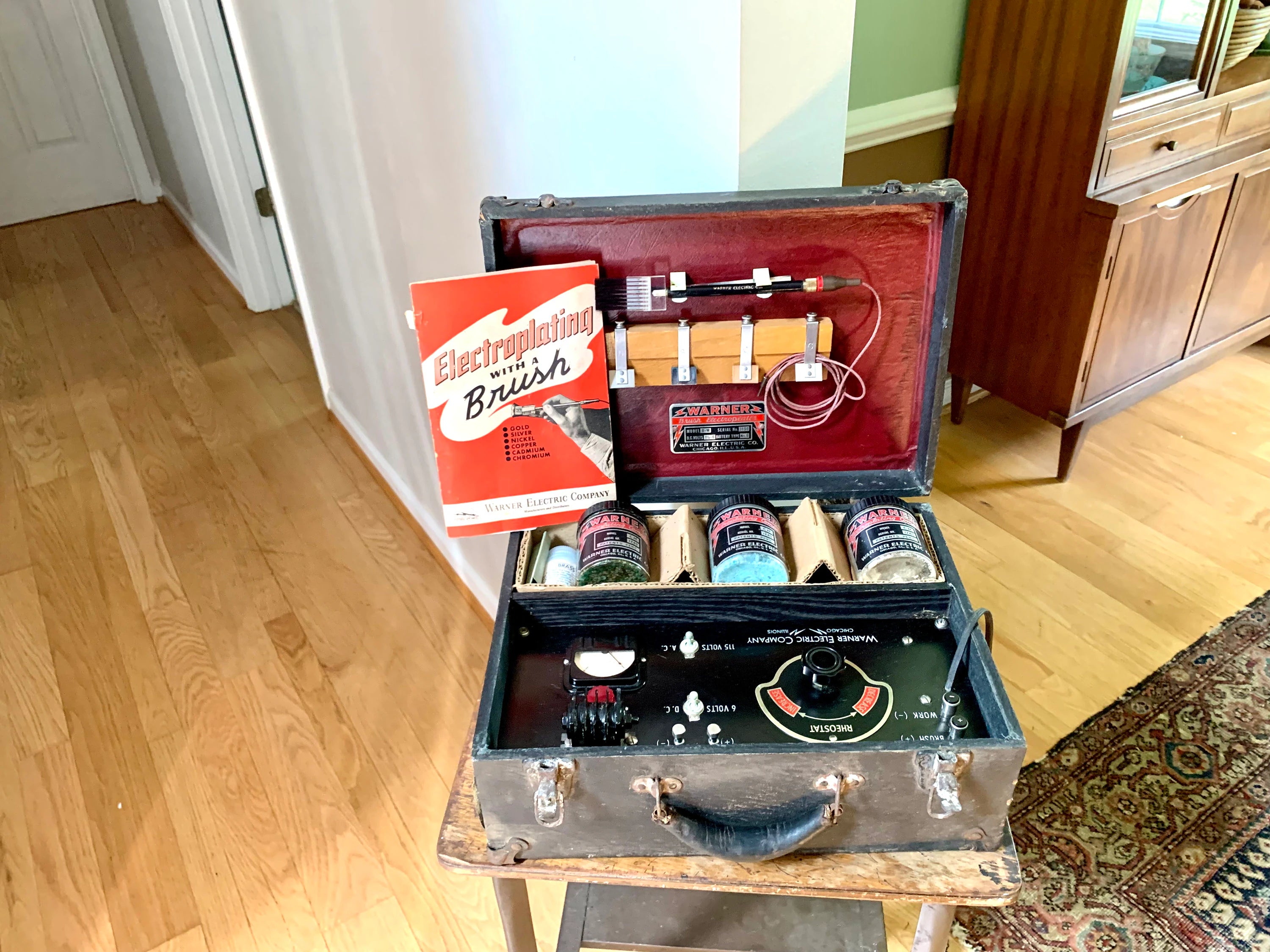 Vintage Warner Brush Electroplater | 1940's Warner Electric Brush Electroplater | Warner Electric Model B-M Electroplater