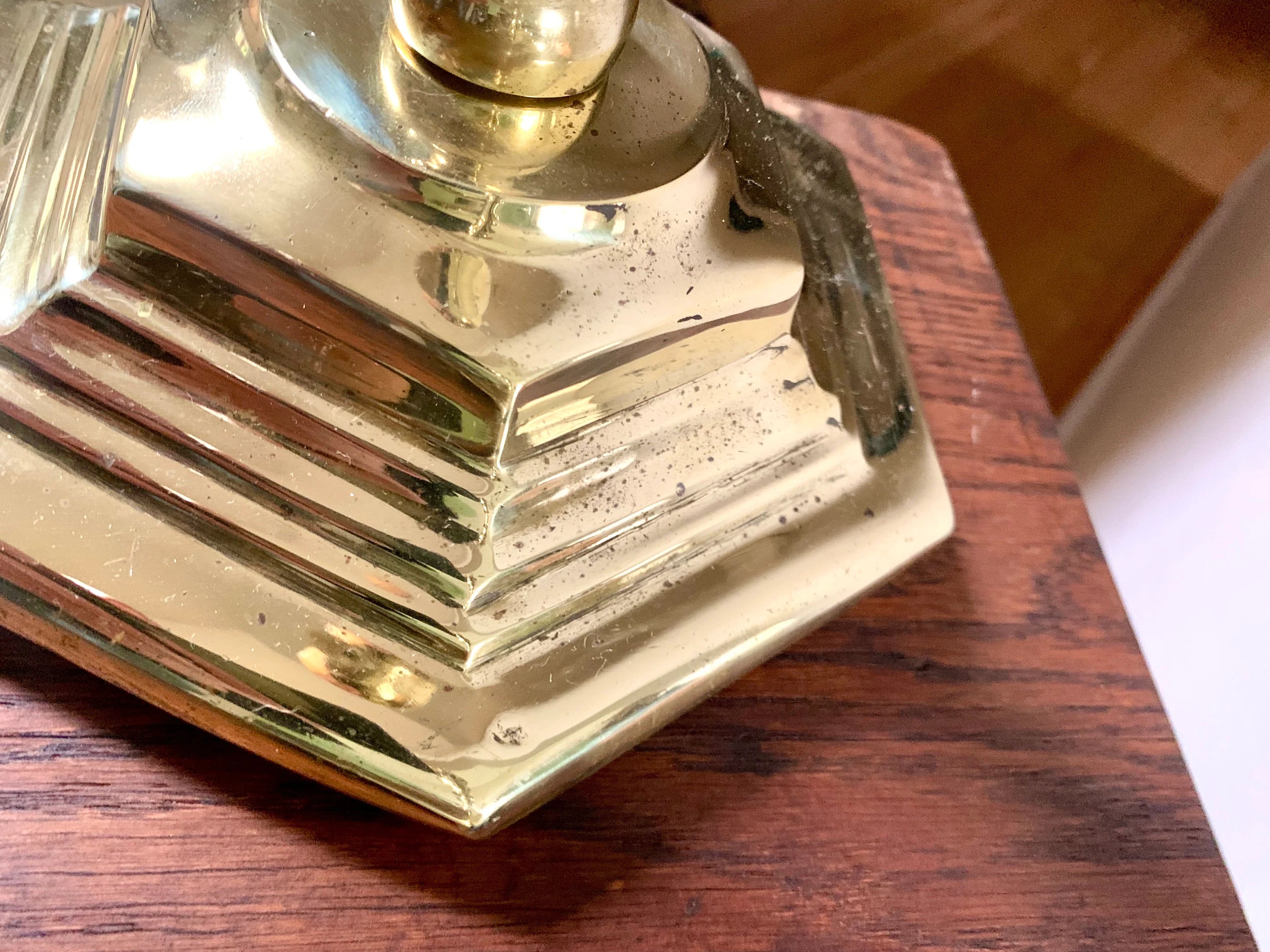 Set of 2 Solid Brass XL Candlestick Holders | Heavy Hollywood Regency Brass Candle Holders| Brass Candlesticks Holders| Large Candle Holders