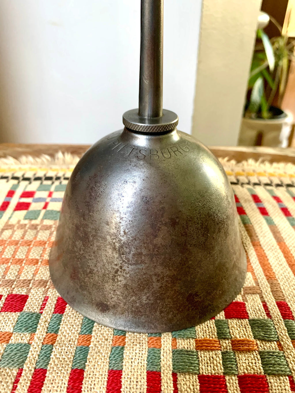 Rustic Metal Pittsburgh Gem MFG Oil Can | Vintage Metal Pittsburgh Gem Oiler Can | Thumb Oil Can | Distressed Metal Oil Can | Industrial Oil Can
