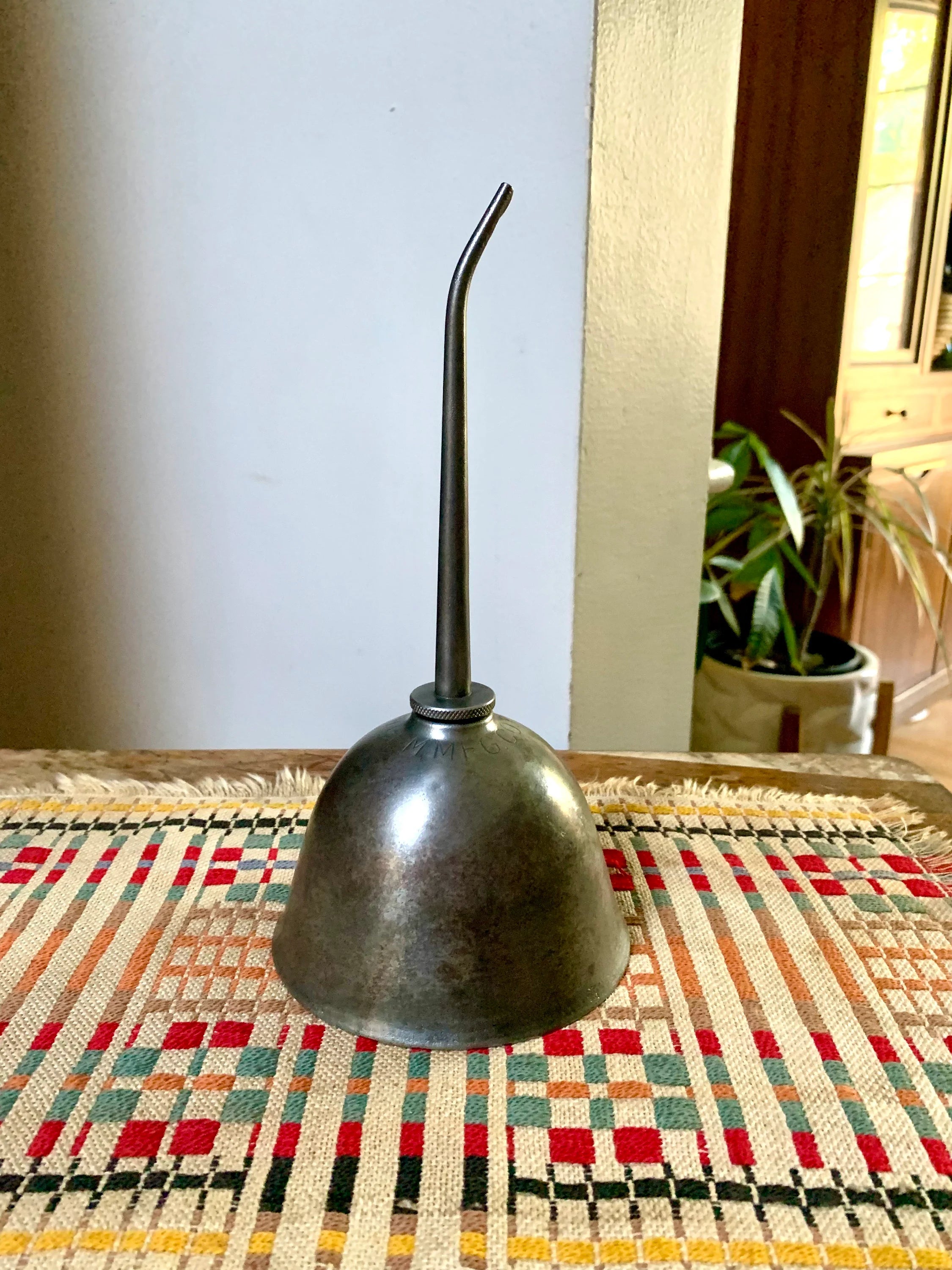 Rustic Metal Pittsburgh Gem MFG Oil Can | Vintage Metal Pittsburgh Gem Oiler Can | Thumb Oil Can | Distressed Metal Oil Can | Industrial Oil Can