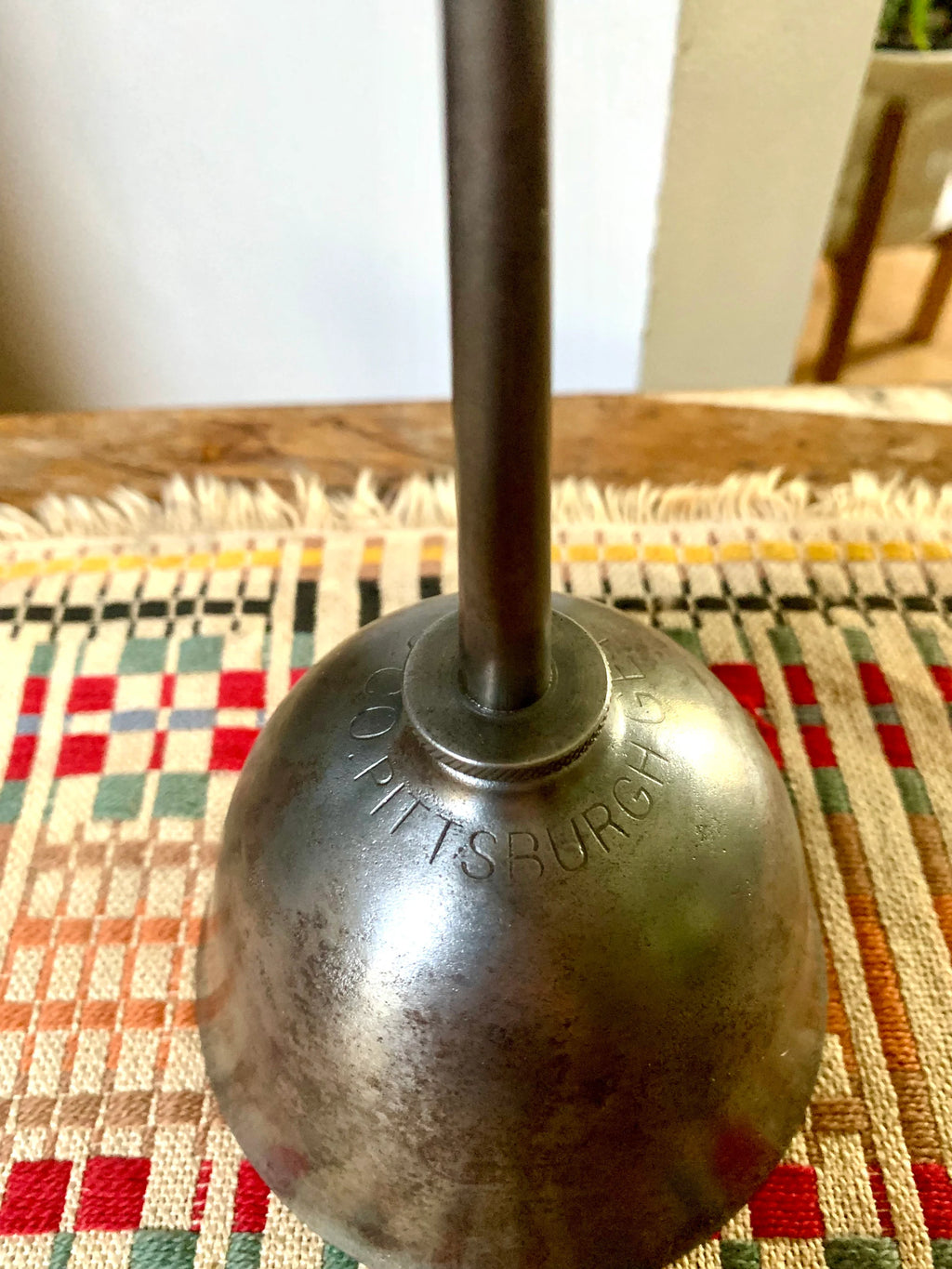 Rustic Metal Pittsburgh Gem MFG Oil Can | Vintage Metal Pittsburgh Gem Oiler Can | Thumb Oil Can | Distressed Metal Oil Can | Industrial Oil Can