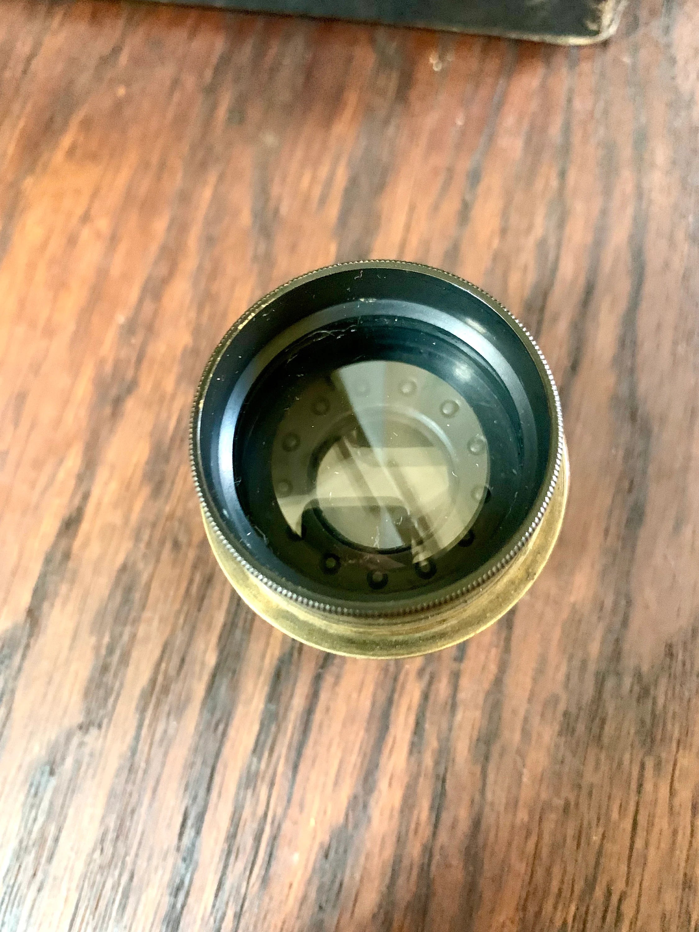 Antique Lens Casket Set | Emil Busch Vademecum Lens Gasket Set | 7 Lens 15,25,35,45,55,65,75 | Antique Photography Lens Set