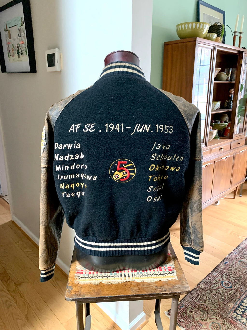 Vtg Authentic Averix G-2 Navy Flight Garment | 345 Bombardment Group Averix Jacket| Medium Averix Bomber Jacket  Authentic Flight Jacket