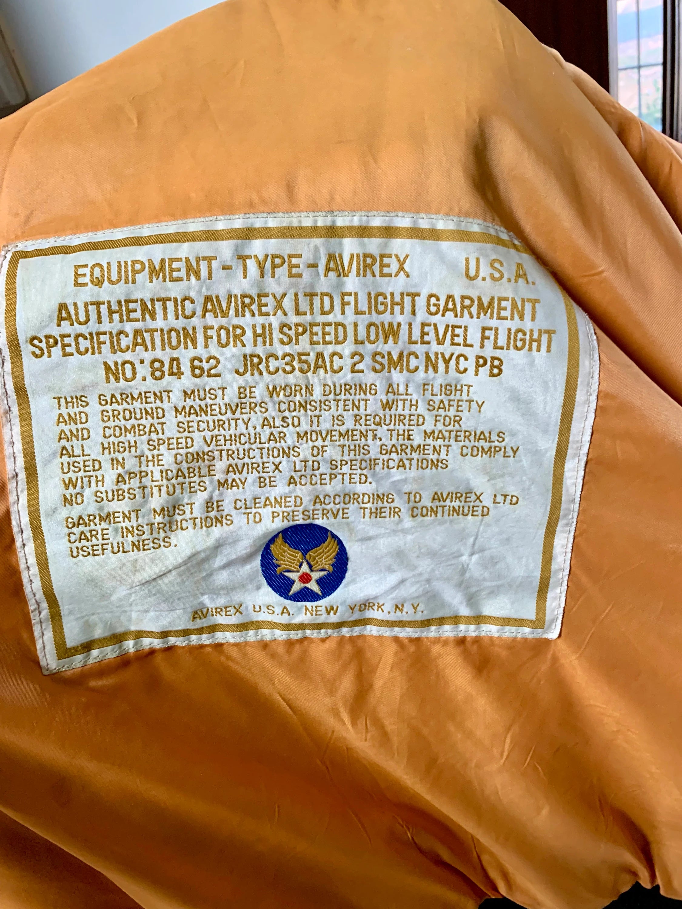 Vtg Authentic Averix G-2 Navy Flight Garment | 345 Bombardment Group Averix Jacket| Medium Averix Bomber Jacket  Authentic Flight Jacket
