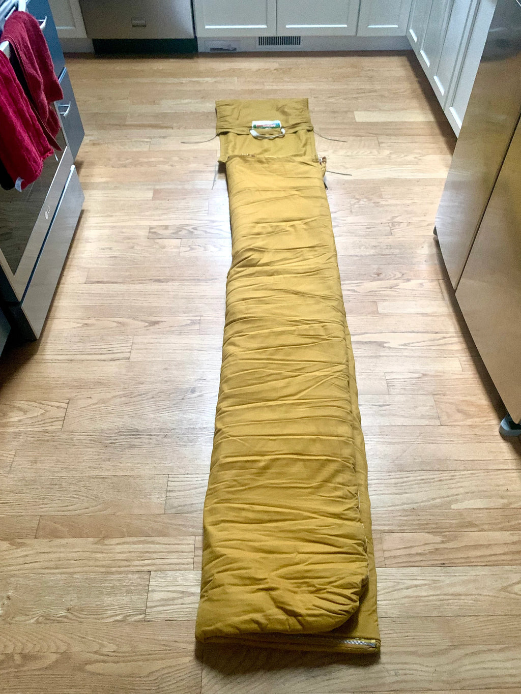 Vtg Coleman Sleeping Bag | Yellow Coleman Sleeping Bag | Coleman Aztec Sun Lion Line Sleeping Bag | Vintage Camping | 70's Coleman Bag