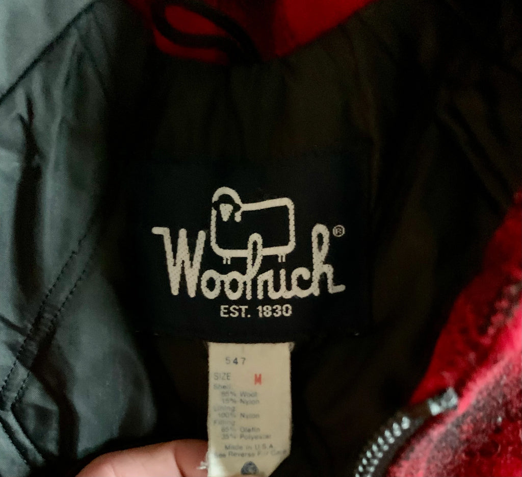 Vtg 80's Woolrich Wool Medium Coat | Woolrich Hunting Jacket | Woolrich 547 Plaid Wool Blend Jacket | Buffalo Plaid Jacket | Made In USA