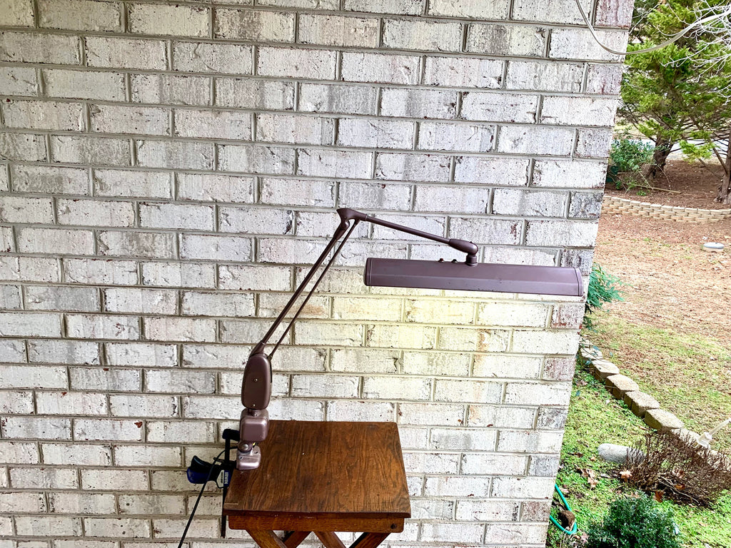 Vtg Dazor Floating Arm Desk Lamp | Industrial Floating Lamp | Classic Dazor Fixture Lamp | Dazor Mid Century Task Lamp | Dazor Model 2124