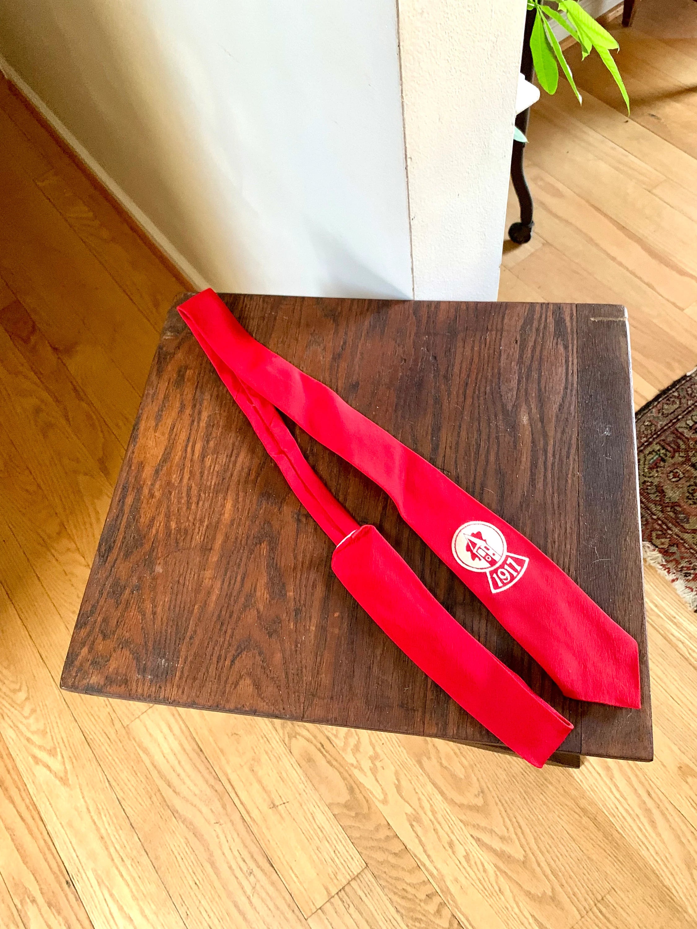 1917 Cornell University Reunion Tie | Red Cornell Jacket Tie | Solid Red Tie | 1917 Cornell University Suit Tie