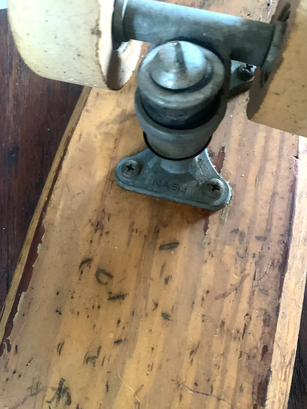 Nash Sidewalk Surfboards | Vintage Nash 37 Wood Skateboard | Vintage Skateboard | Nash Texas 37 Wood Skateboard | Early Wooden Skateboard