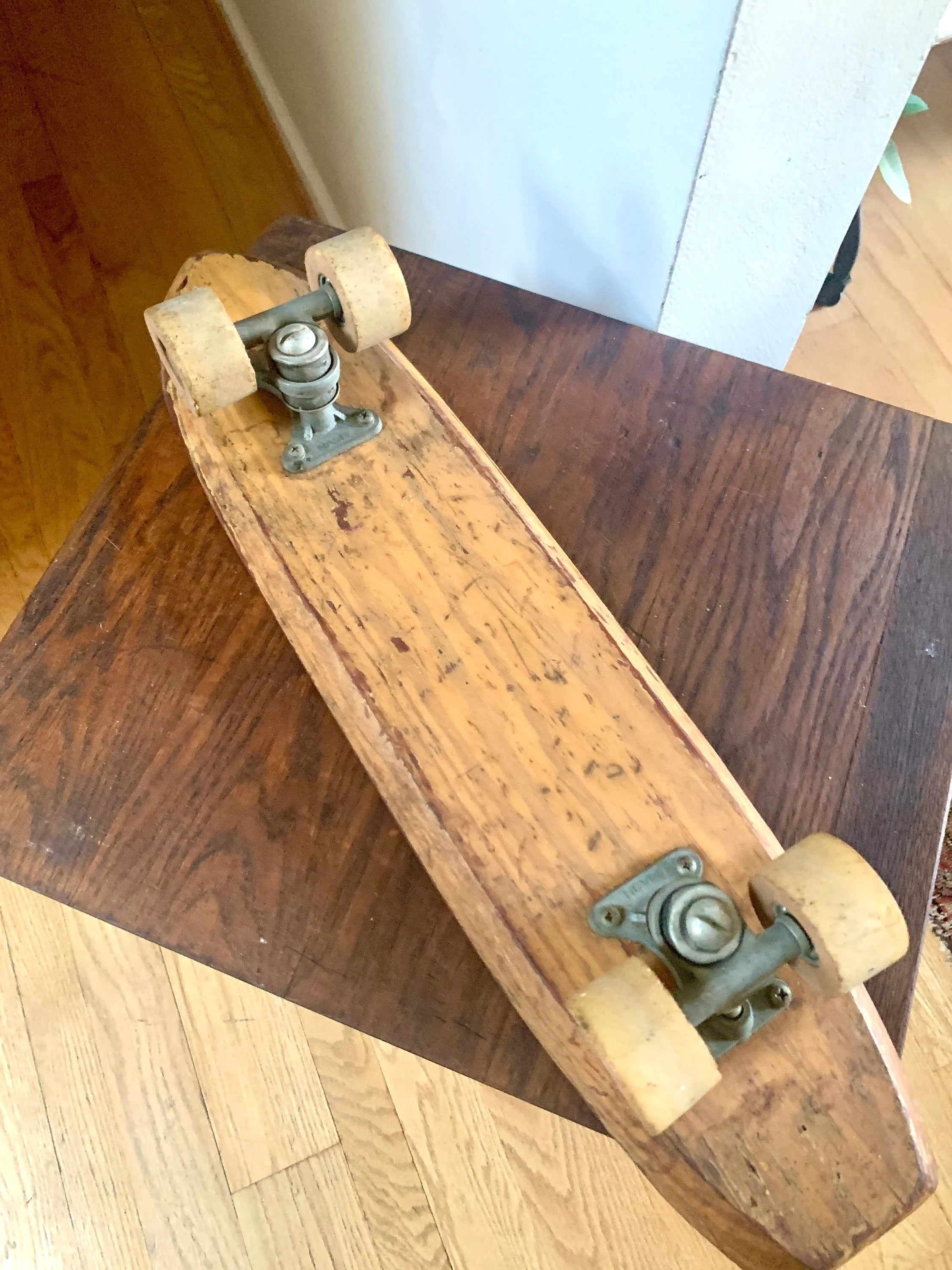 Nash Sidewalk Surfboards | Vintage Nash 37 Wood Skateboard | Vintage Skateboard | Nash Texas 37 Wood Skateboard | Early Wooden Skateboard