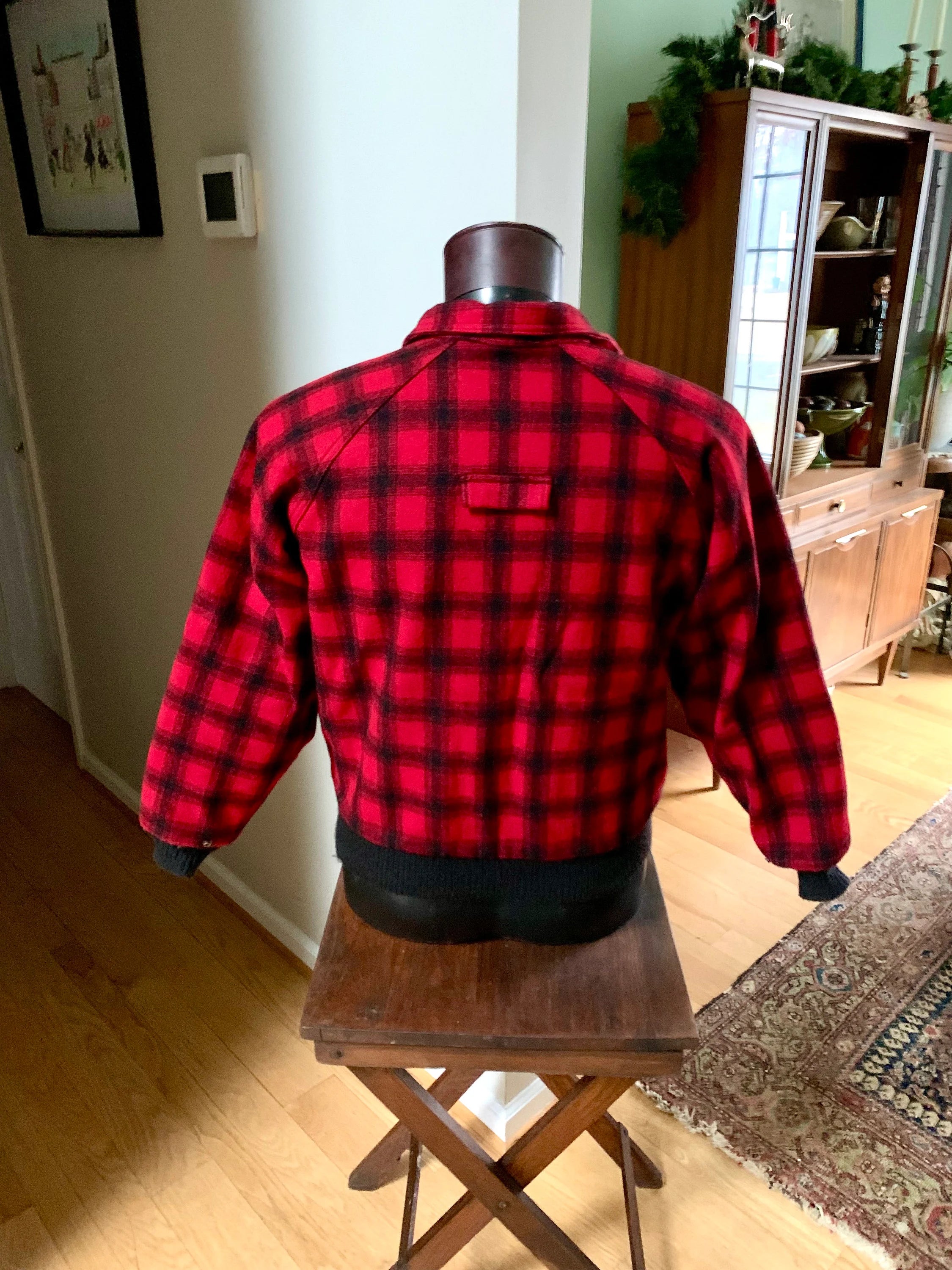 Vtg 80's Woolrich Wool Medium Coat | Woolrich Hunting Jacket | Woolrich 547 Plaid Wool Blend Jacket | Buffalo Plaid Jacket | Made In USA