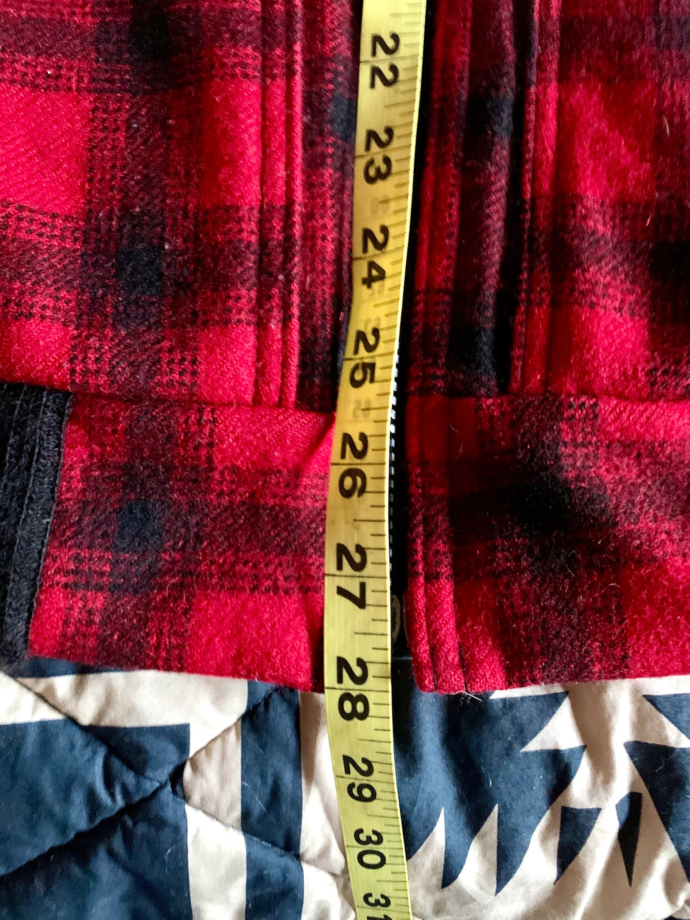 Vtg 80's Woolrich Wool Medium Coat | Woolrich Hunting Jacket | Woolrich 547 Plaid Wool Blend Jacket | Buffalo Plaid Jacket | Made In USA