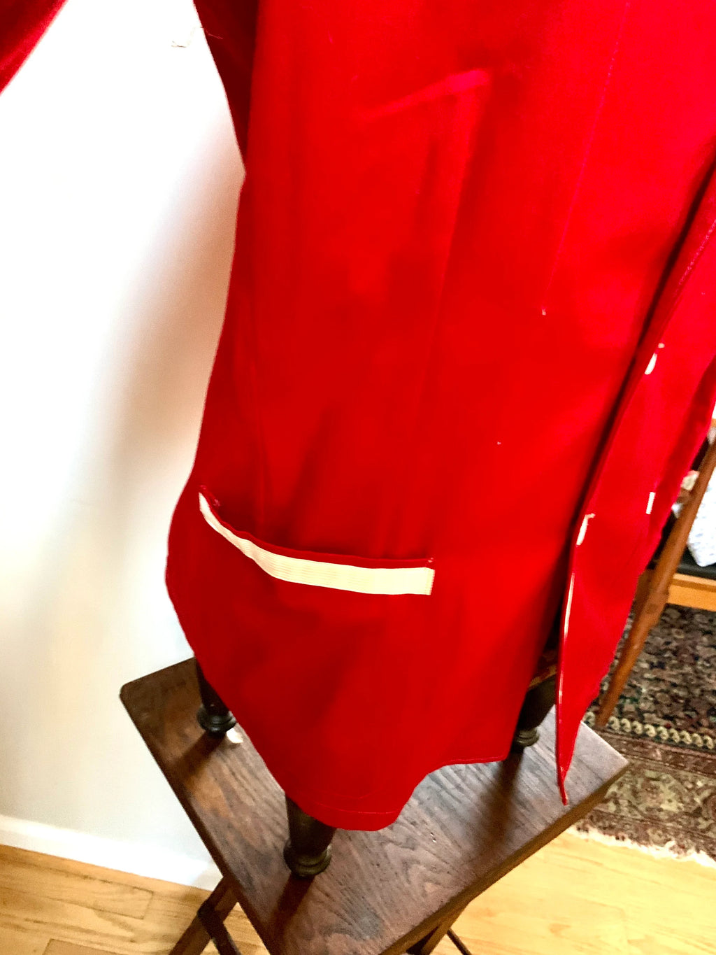 1917 Cornell University Reunion Jacket | Chuck Higbie's Cornell Jacket | Solid Red with White Stripe 1917 Cornell University Jacket