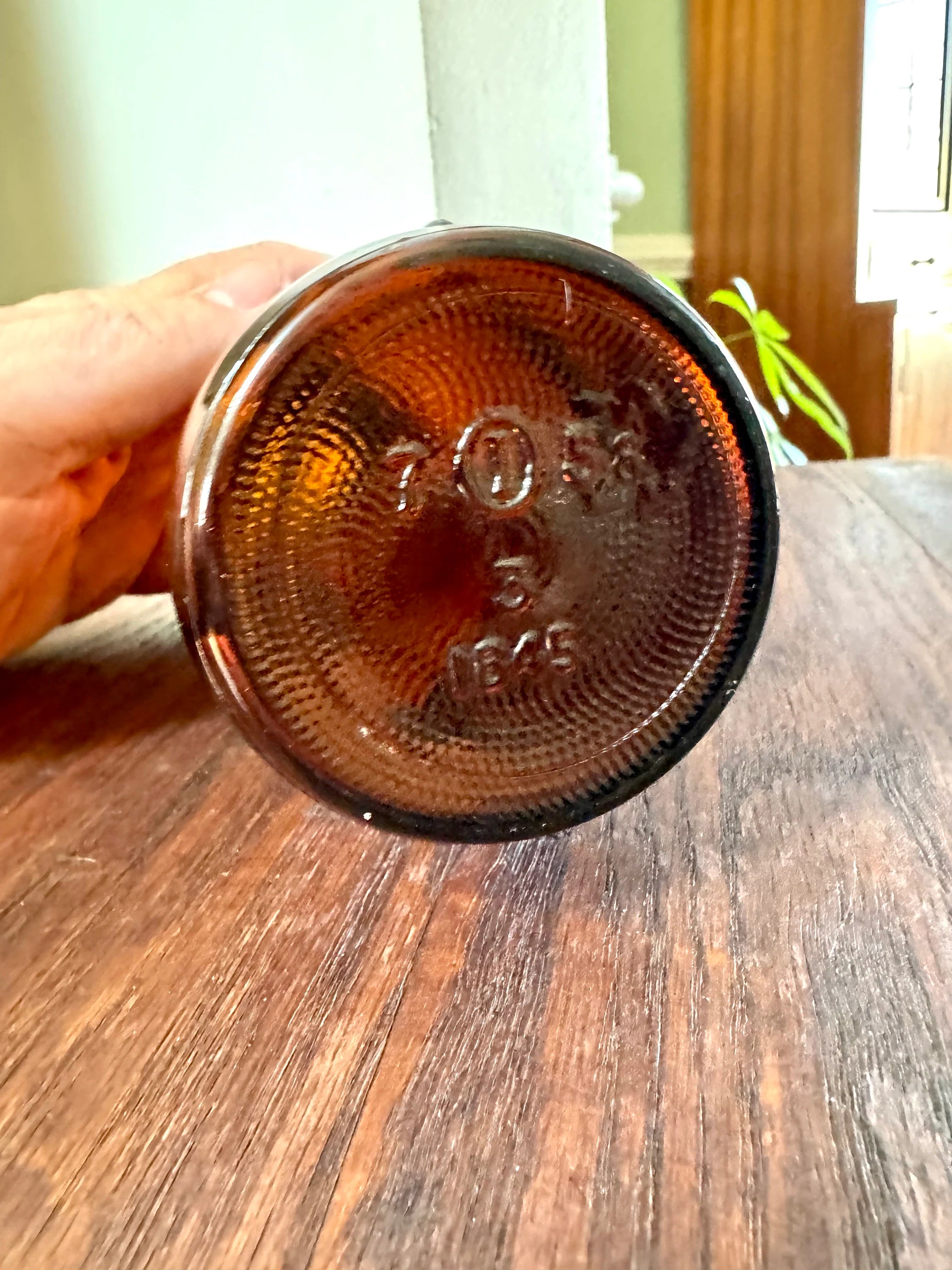 Vintage Owens-Illinois Amber Glass Medicine Bottle | Amber Apothecary Bottle | 500 MILS Medicine Bottle | Collectible Antique Bottle