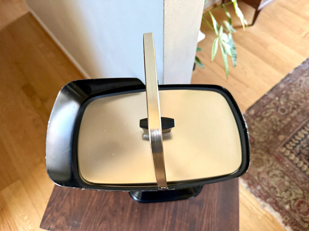 Vintage Metal Coal Scuttle Ice Bucket | West Bend Ice Bucket | MCM Ice Bucket | Coal Scuttle Ice Bucket