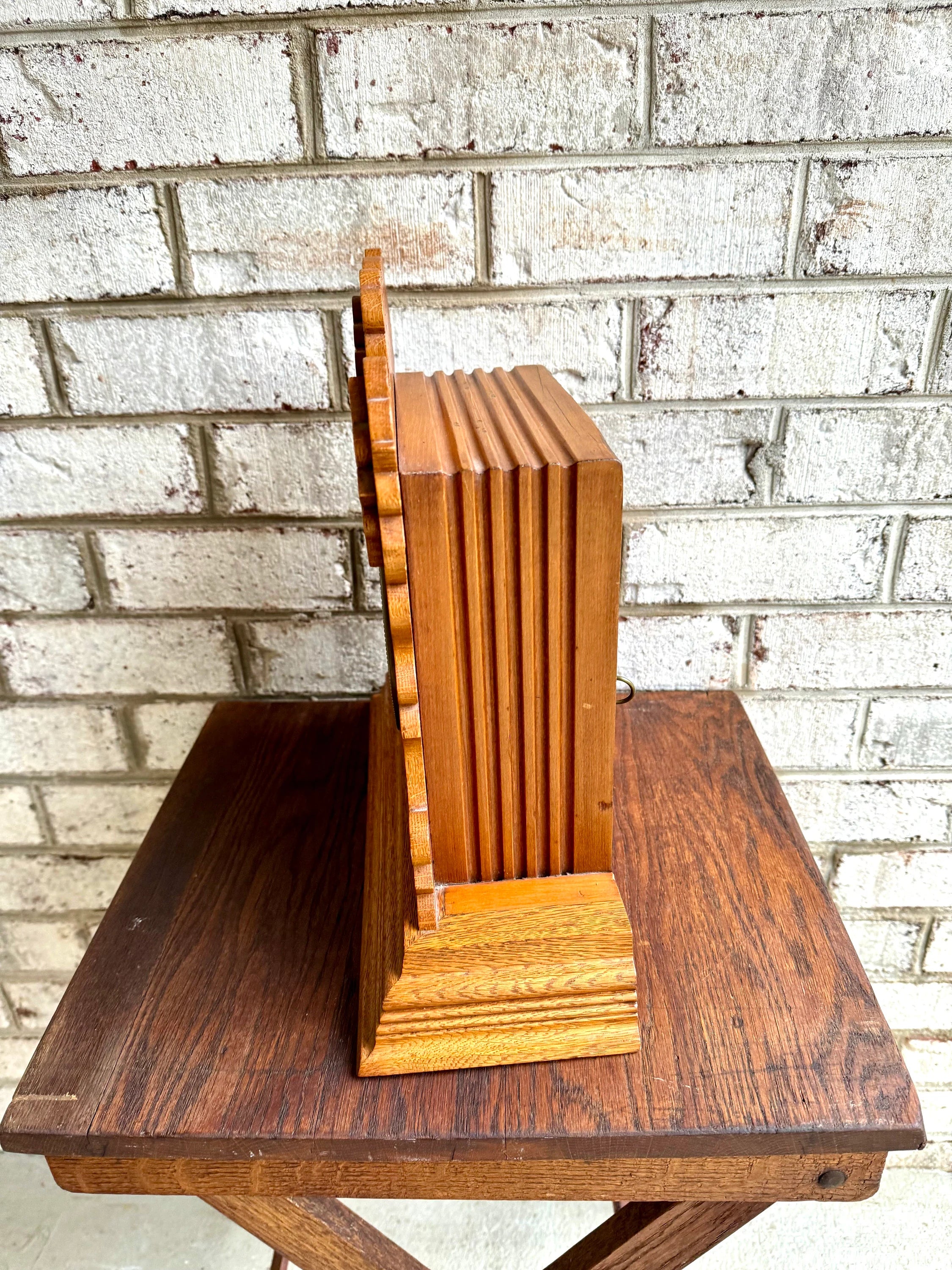 Antique Wooden Ansonia Mantle Clock | Untested Ansonia Mantle Clock | Ansonia Clock Company Mantle Clock