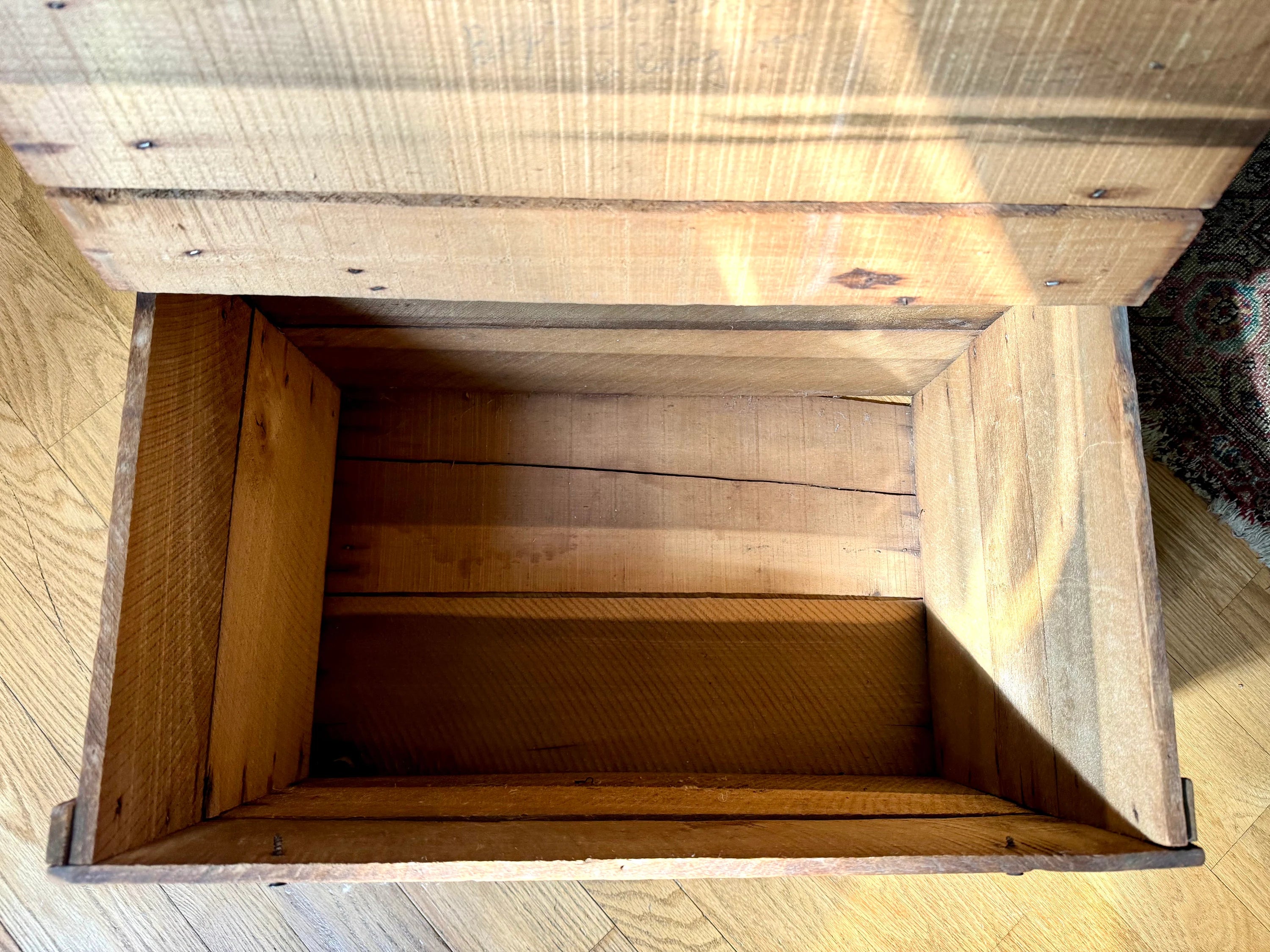 Antique Keebler Weyl Baking Company Wood Shipping Crate | Keebler Advertisement Wood Crate | Antique Wood Biscuit Crate| Lidded Keebler Box