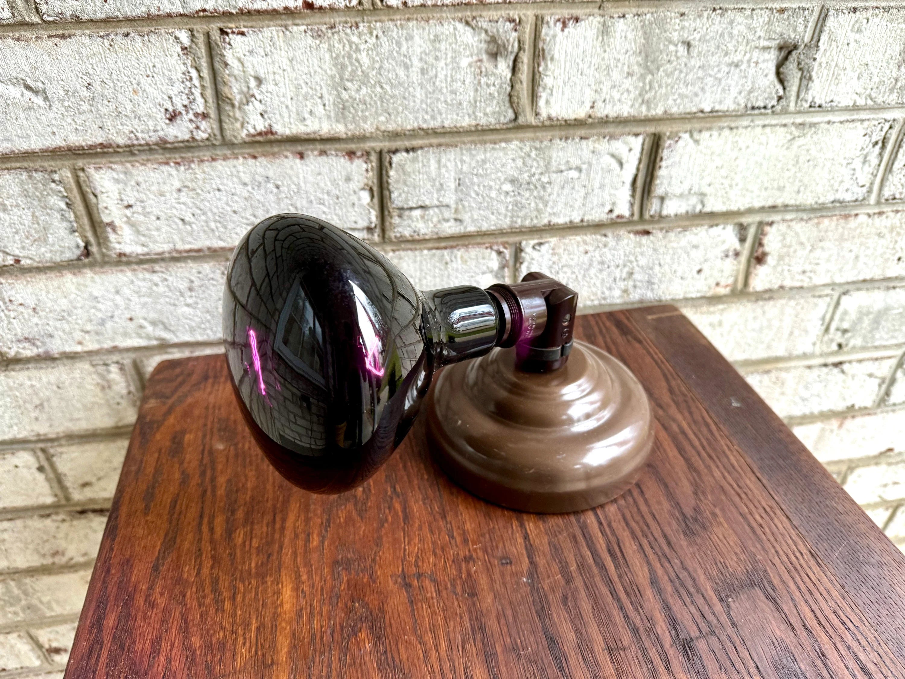 Vtg Rexell Rex Ray  Infrared Heat lamp | Rexall Infrared Heatlamp and Stand | Red Infrared Table Heatlamp | Penetray Infrared Heat Lamp