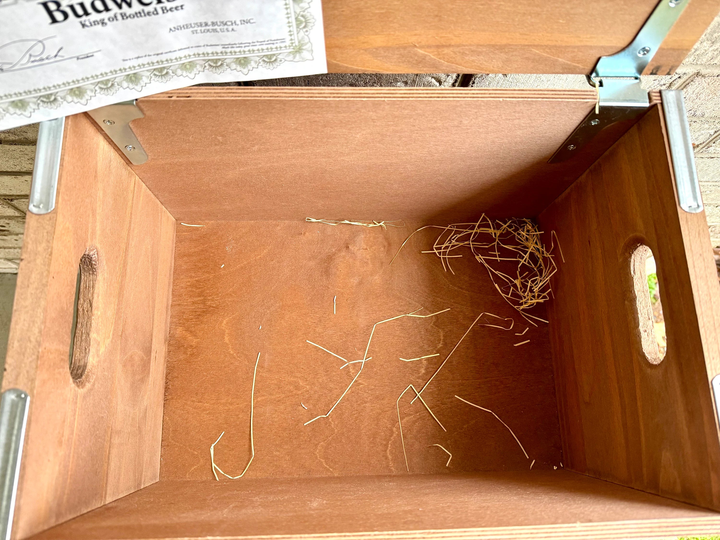 Repop Budweiser Wood Crate | Vintage Anheuser-Busch Beer Wood Crate | Budweiser Lager Shipping Box | Bud Beer Crate | Beer Advertisement Box