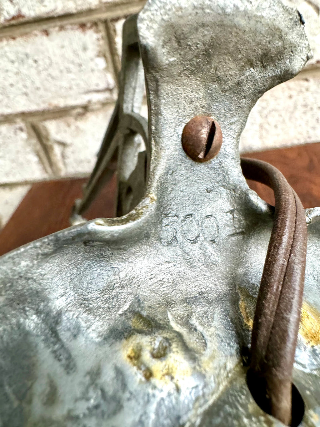 Small Fairytale Desk Lamp | Vintage Glass Shade Small Craftsman Lamp | Arts and Crafts Style Antique Lamp | Aluminum Night Light