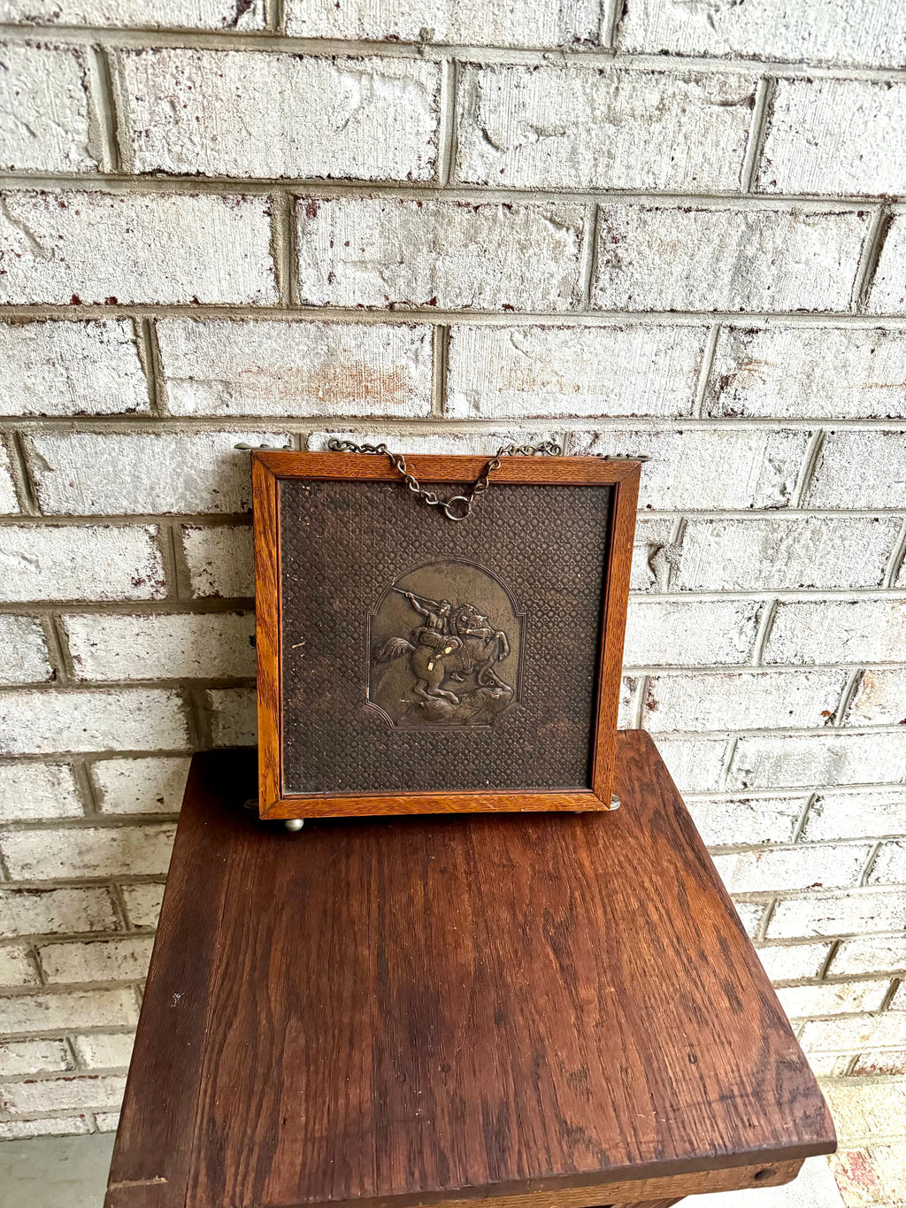 Antique English Victorian Trifold Vanity Mirror | Trifold Vanity Mirror | Wood Table Top or Hanging Triple Beveled Mirror | Traveling Mirror