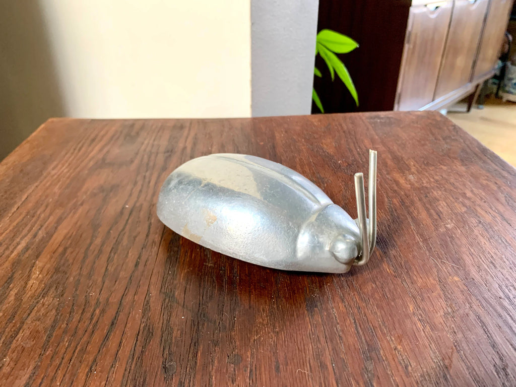 Vtg Wilton Pewter Decorative Lady Bug | Pewter Lady Bug Ornament | Pewter Lady Bug Hood Ornament