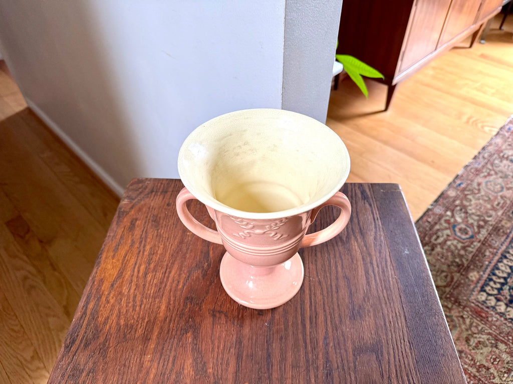 Vtg Red Wing Pottery Vase | Red Wing 748 Vase | Kogan's 100 Line Ceramic Vase | 1930's Ceramic Red Wing 748 Vase| Ceramic Flower Vase
