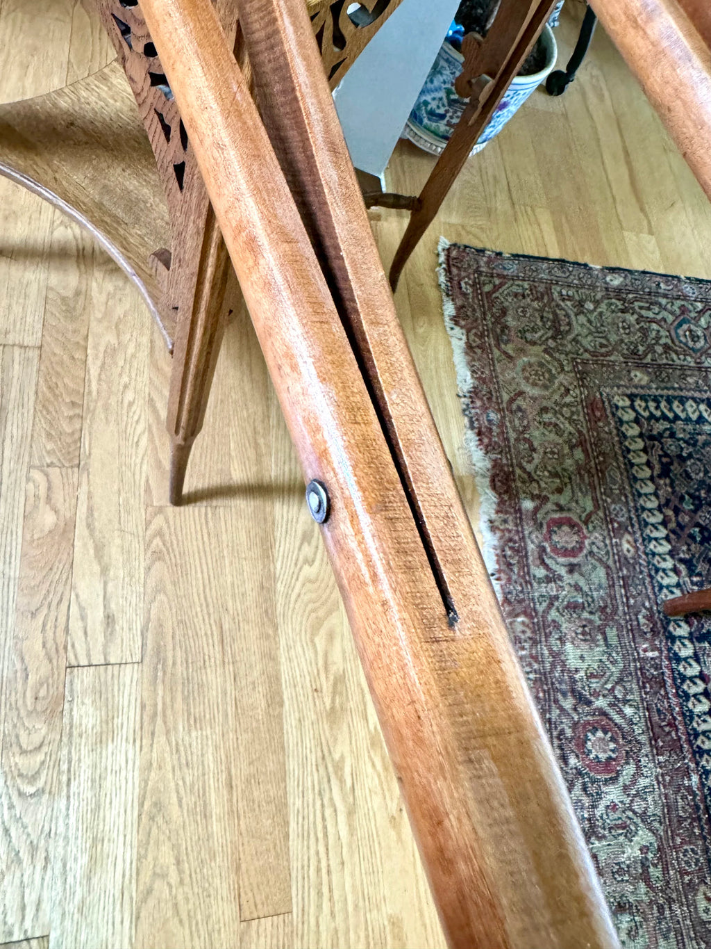Vtg Wooden Crutches | Antique Split Wood Crutches | Vtg Medical Decor | Doctor Office Decor | Antique Split Wood Crutches