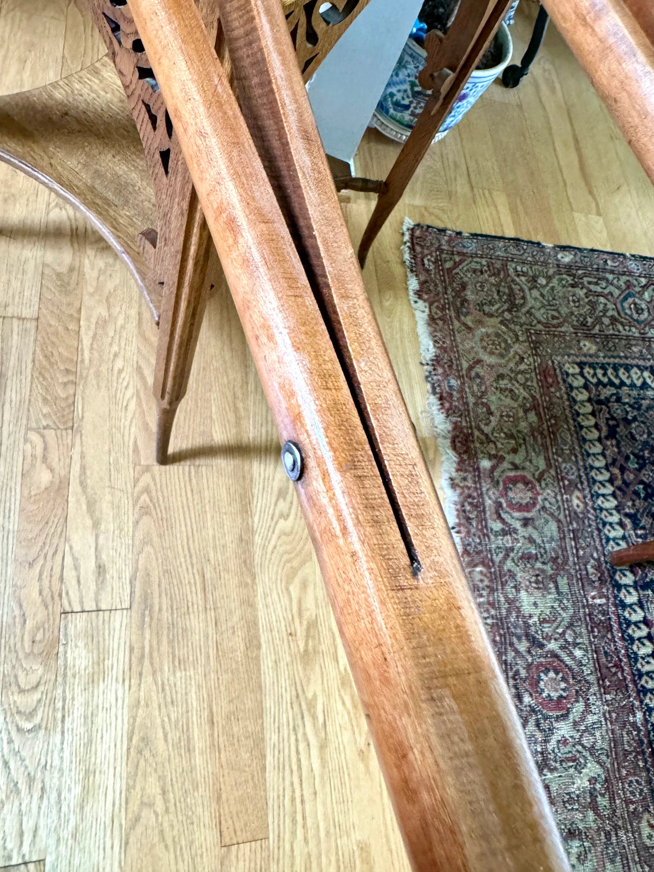 Vtg Wooden Crutches | Antique Split Wood Crutches | Vtg Medical Decor | Doctor Office Decor | Antique Split Wood Crutches