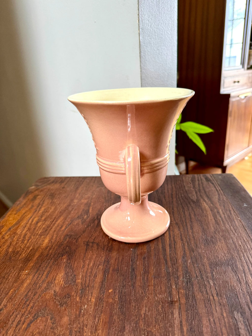 Vtg Red Wing Pottery Vase | Red Wing 748 Vase | Kogan's 100 Line Ceramic Vase | 1930's Ceramic Red Wing 748 Vase| Ceramic Flower Vase