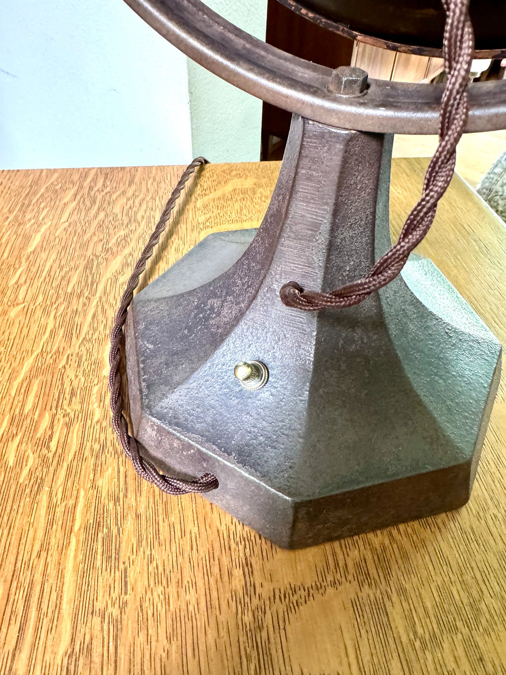 Vtg Rayflector Heater Lamp | Vtg Copper Space Heater Upcycled To Light | Rock Island Rustic Lamp | Rimco Accent Lamp