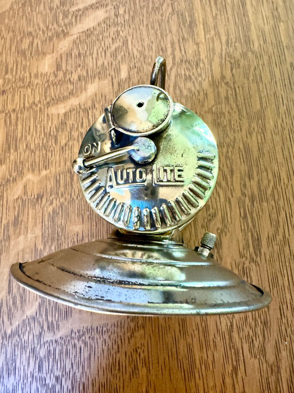 Vintage Auto-Lite Carbide Coal Miners Lamp | Brass Carbide Coal Miners Headlamp | Coal Miners Lamp | Semi-polished Brass Universal Lamp Co.