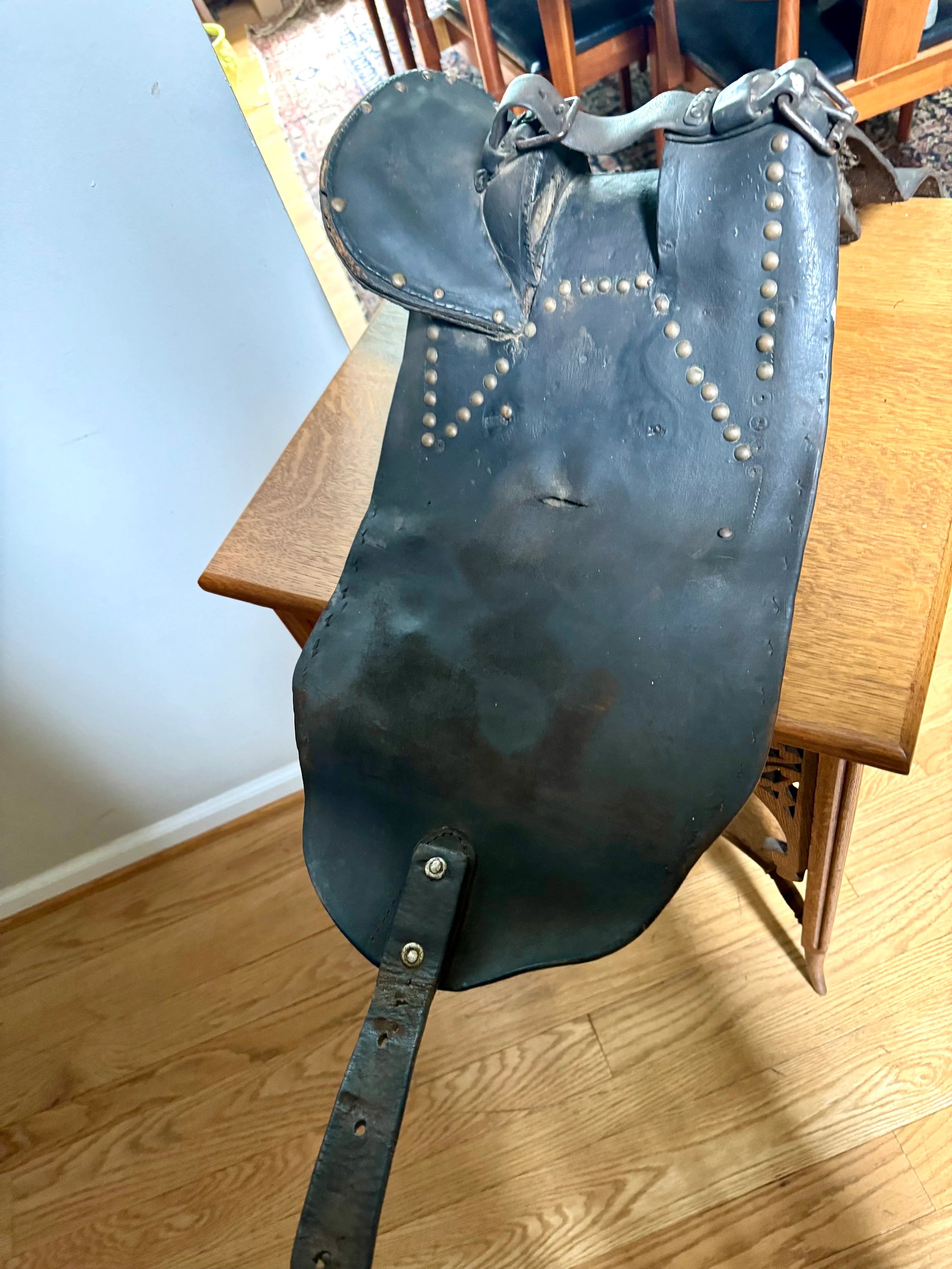 Vintage Unique Small Saddle | Antique Small Western Saddle | Western Decor | Very Early Small Saddle