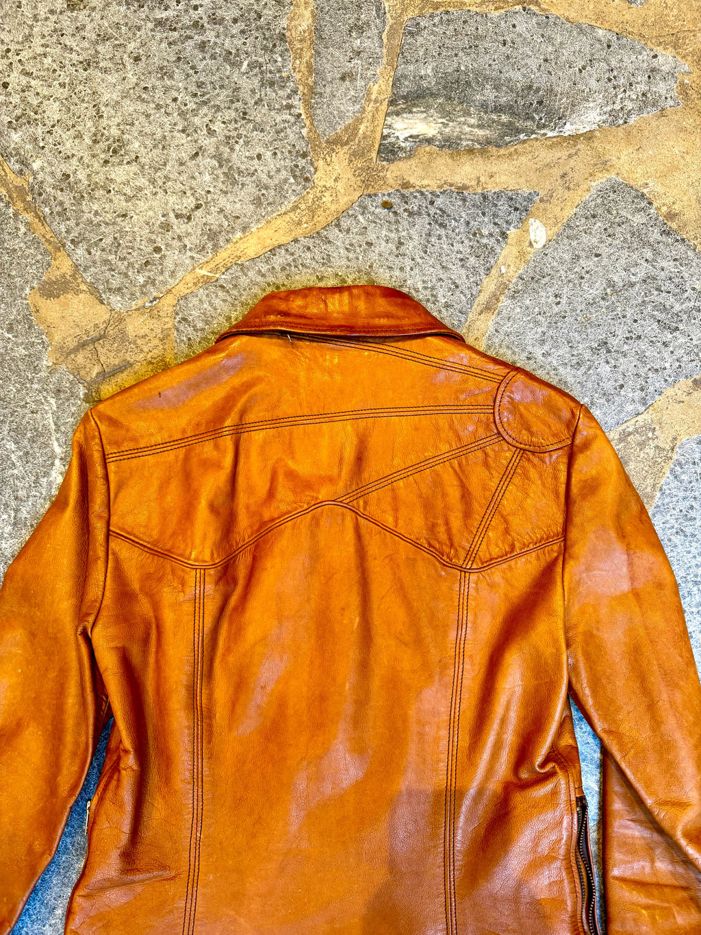 Vtg East West Musical Instruments Leather Jacket | 1960's East West Musical Instruments "Smoke" Leather Jacket | 60's Leather Jacket