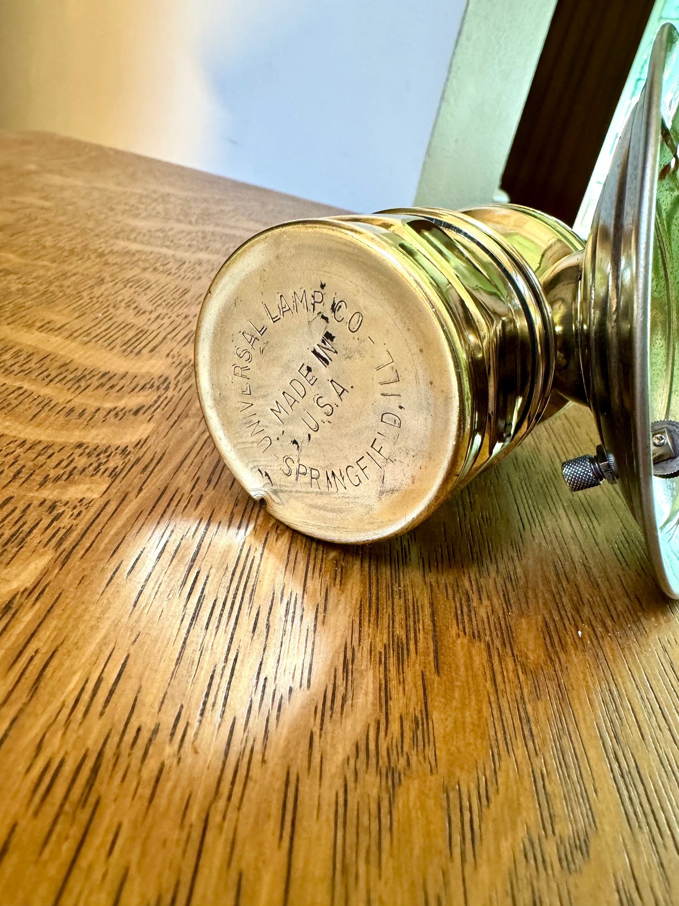 Vintage Auto-Lite Carbide Coal Miners Lamp | Brass Carbide Coal Miners Headlamp | Coal Miners Lamp | Semi-polished Brass Universal Lamp Co.