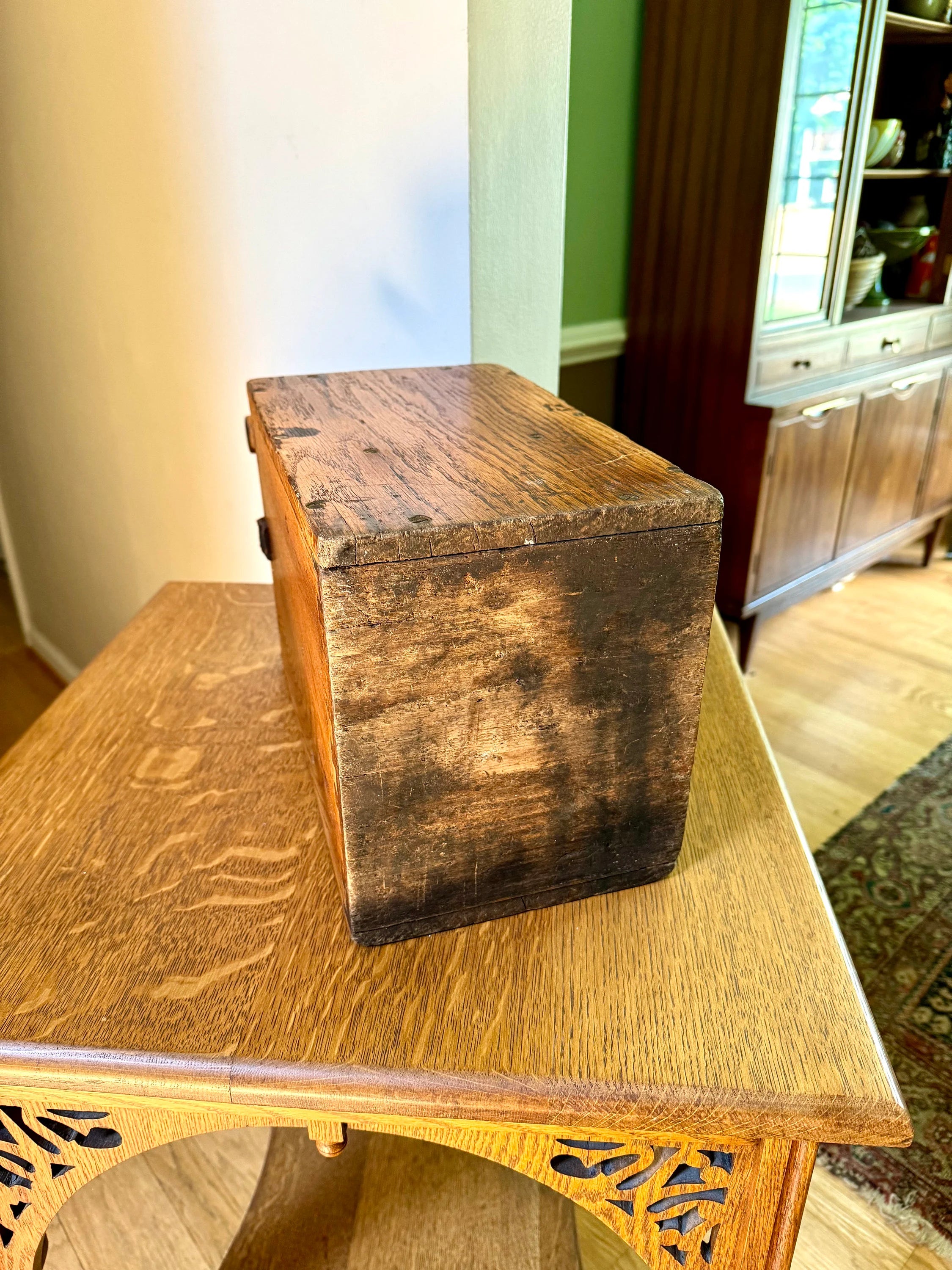 Antique Fidelity Blasting Machine | Old Dynamite Detonator Box | TNT Plunger Detonator | Western Decor | Mining Blasting Machine