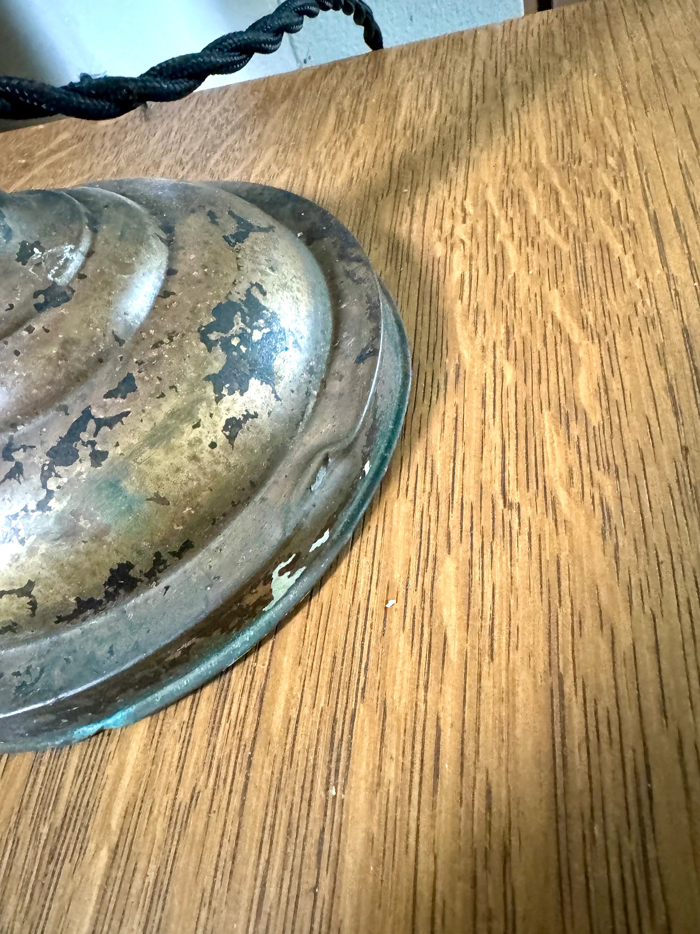 Vintage Industrial Art Decor Lamp | Industrial Pillar Lamp | Rustic Desk Lamp| MIlk Glass Desk Lamp| Distressed Art Deco Lamp | Rewired Lamp