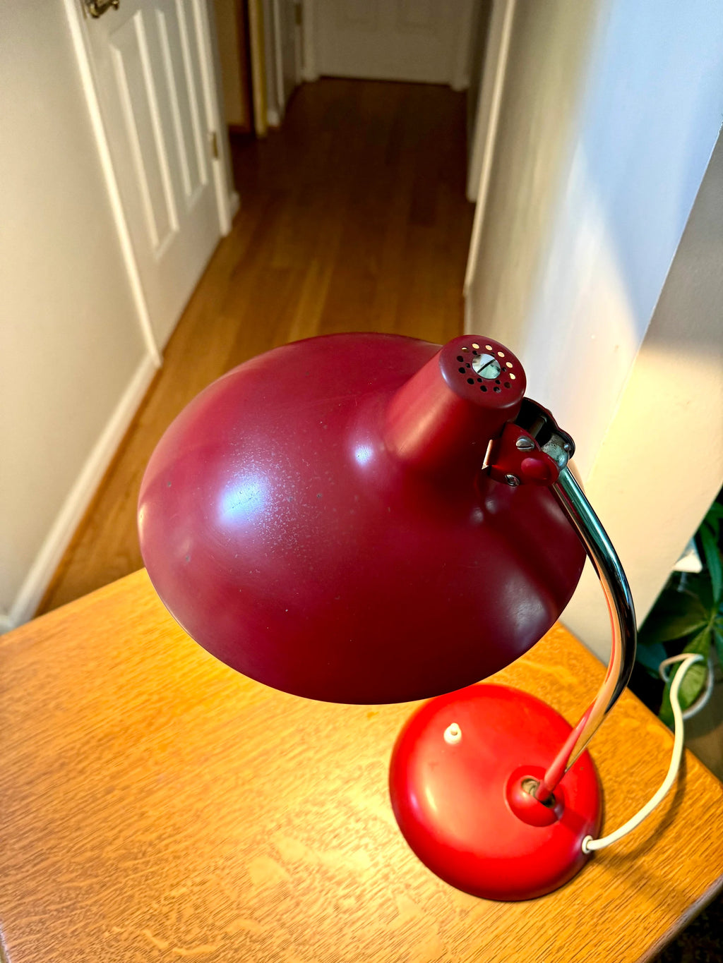 MCM Christian Dell No. 6786 Desk Lamp | Red Kaiser Idell Lamp | All Original Christian Dell German Desk Lamp | Board Lamp