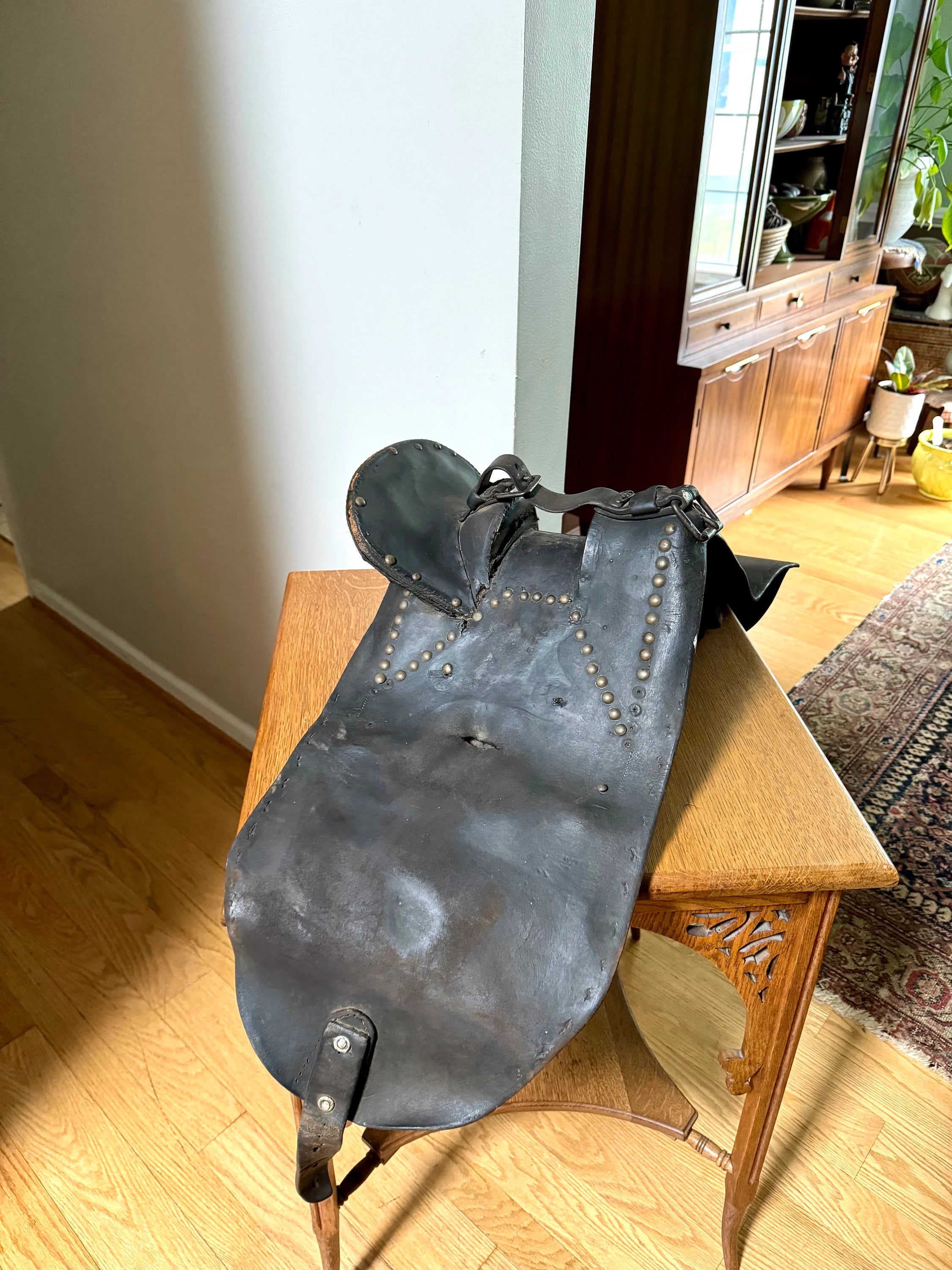 Vintage Unique Small Saddle | Antique Small Western Saddle | Western Decor | Very Early Small Saddle