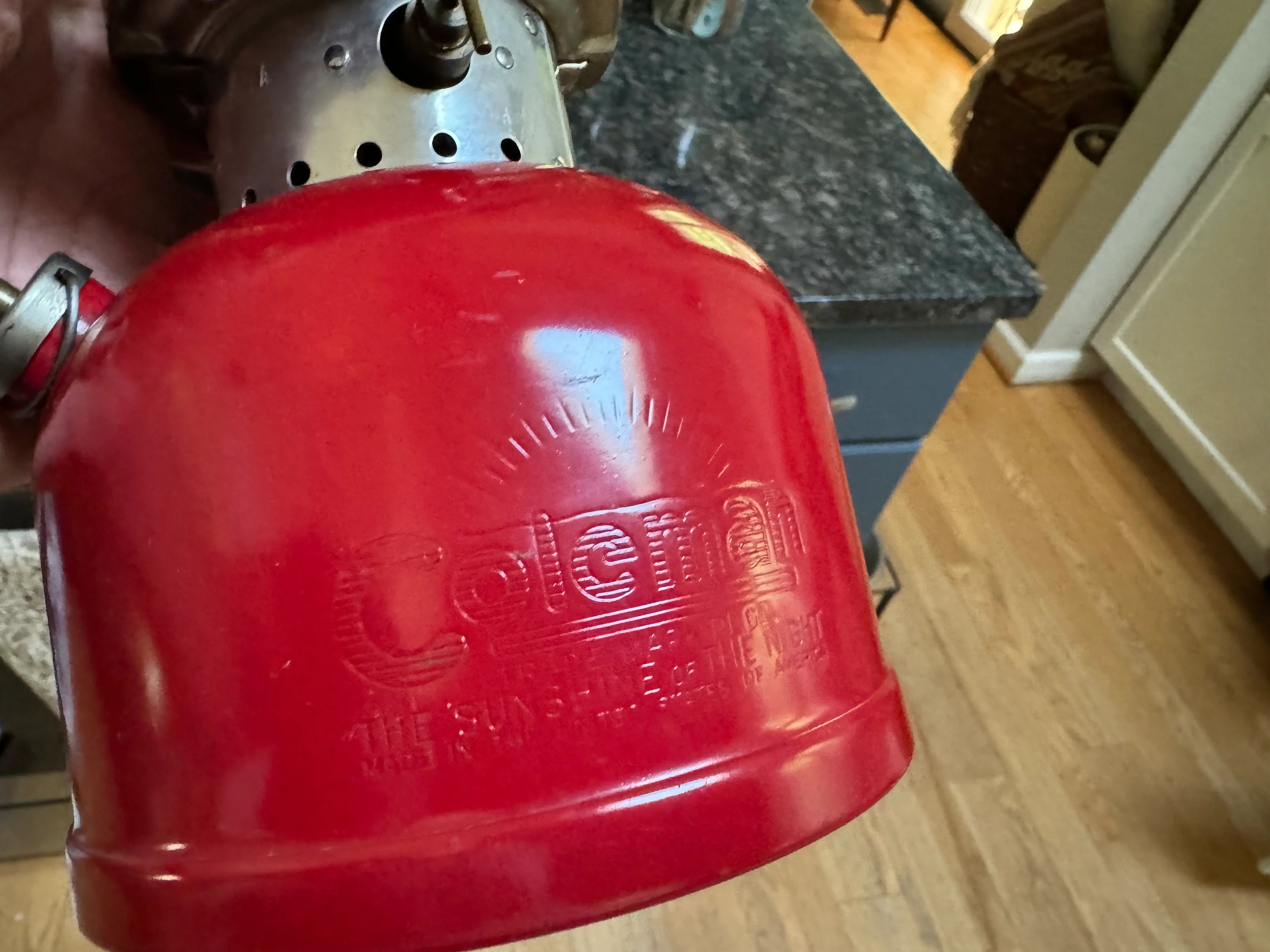 Coleman Model 200A Lantern with Striker and Orig. Box | 1963 Model 200A Coleman Lantern| Round Single Mantle Globe Coleman Lantern